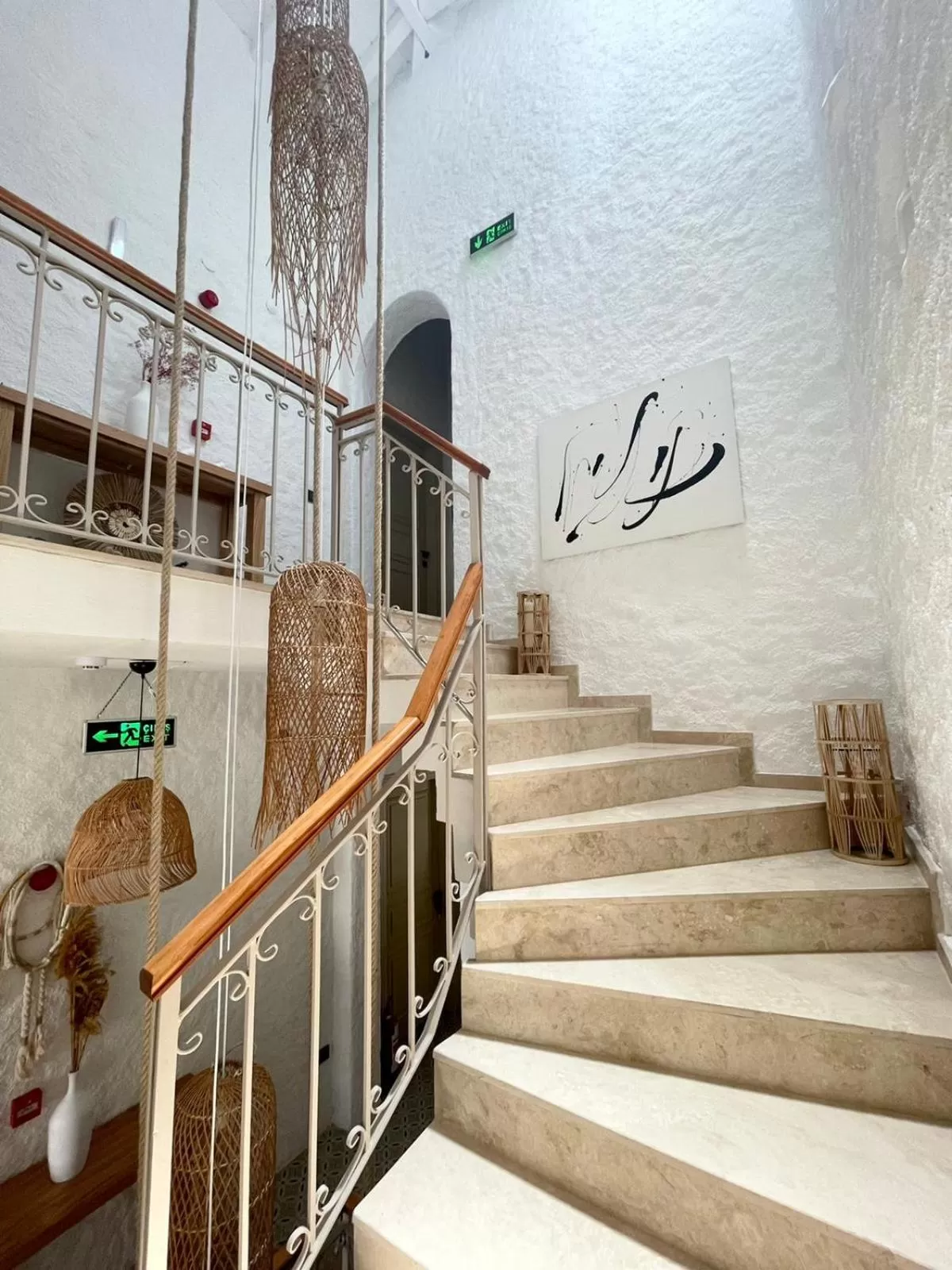 Inner courtyard view in Voger Alaçatı Silence