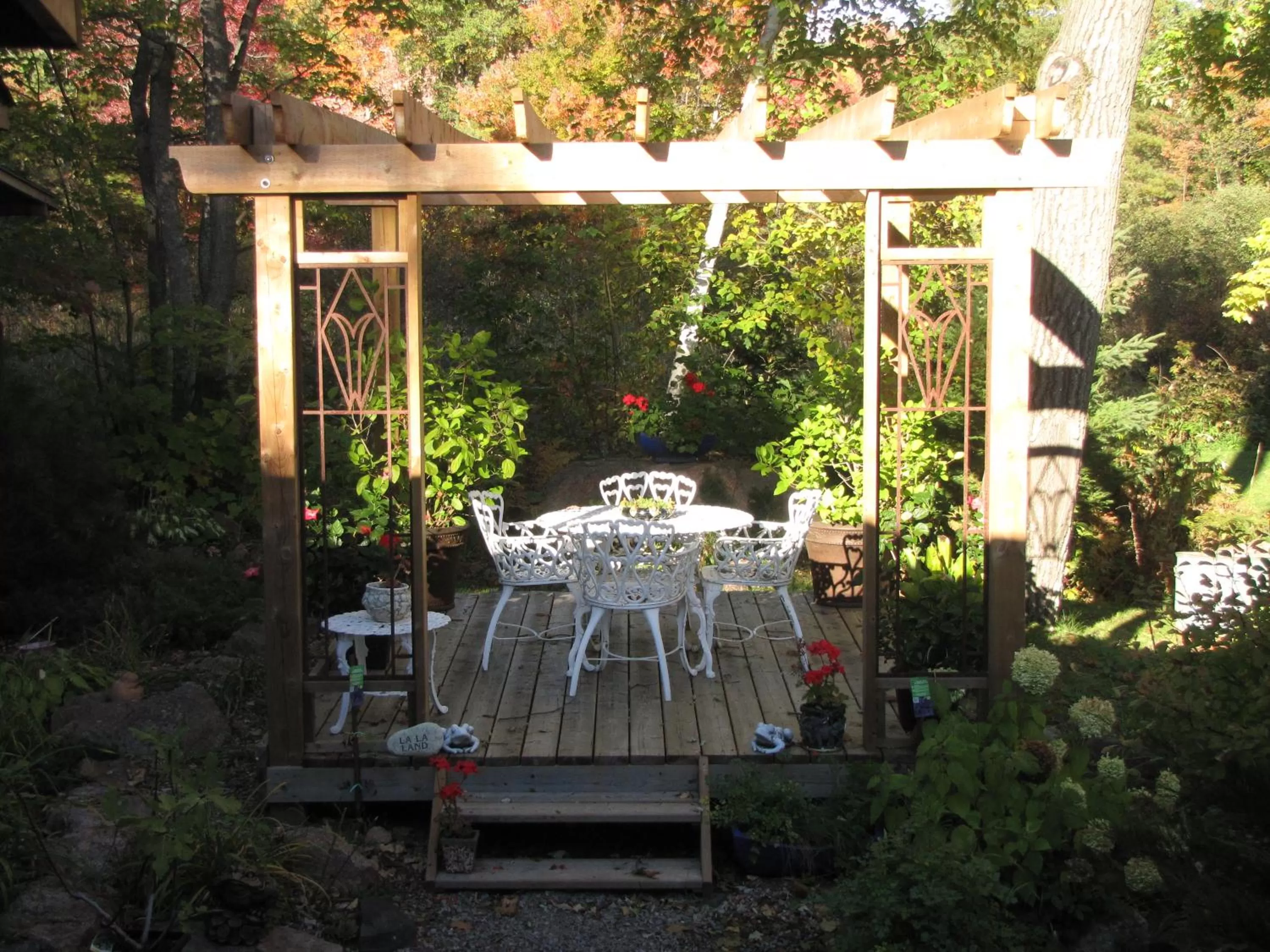 Patio in Shambhala Bed and Breakfast