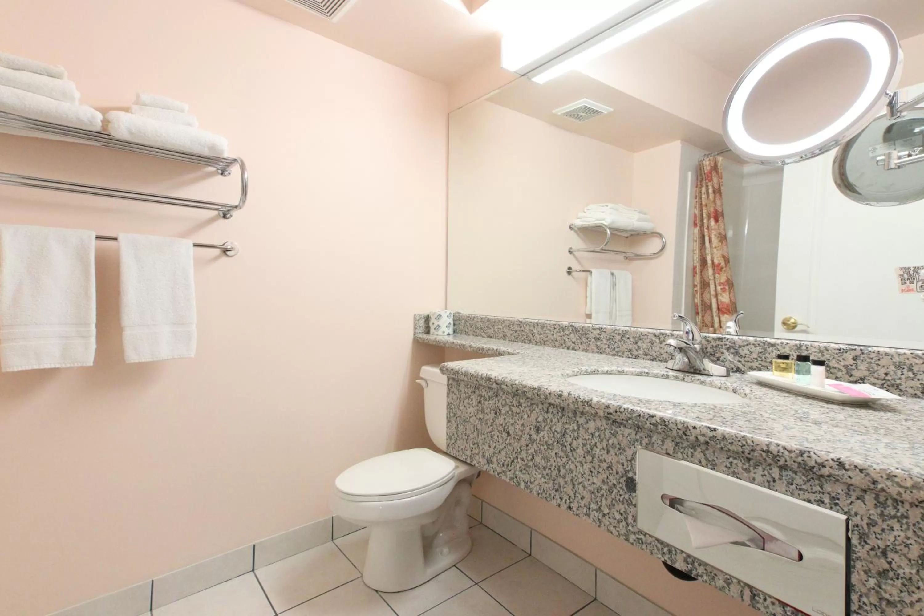 Bathroom in Crystal Star Inn Edmonton Airport with free shuttle to and from Airport