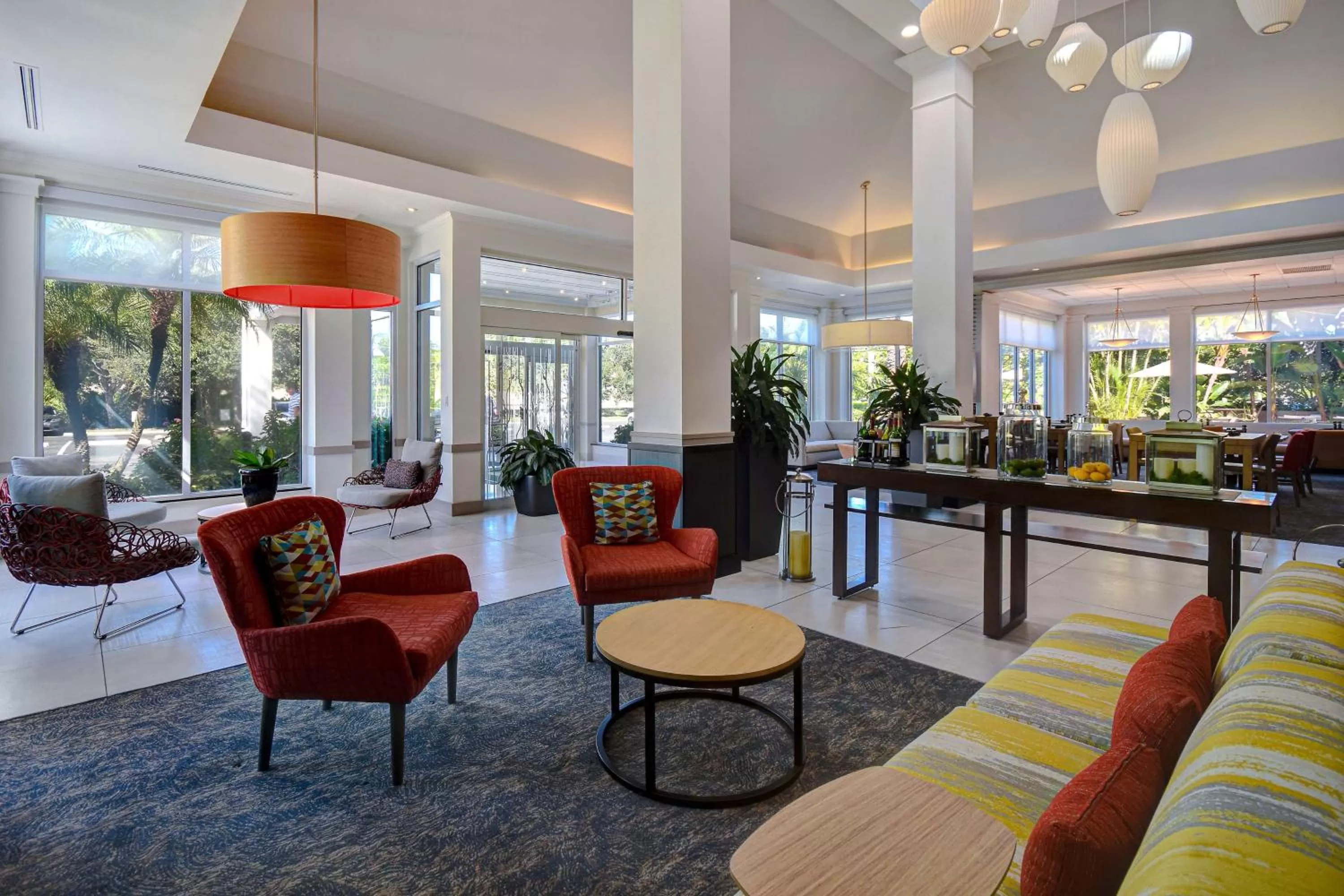 Lobby or reception in Hilton Garden Inn Fort Myers