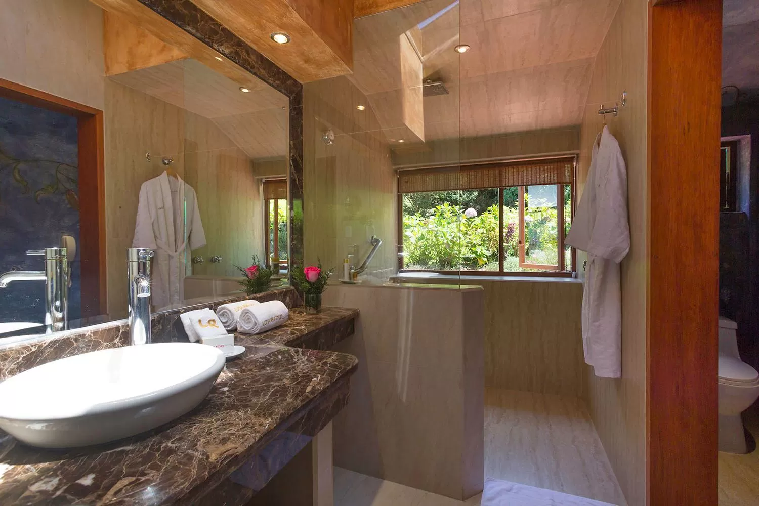 Shower, Bathroom in Luna Volcán, Adventure SPA