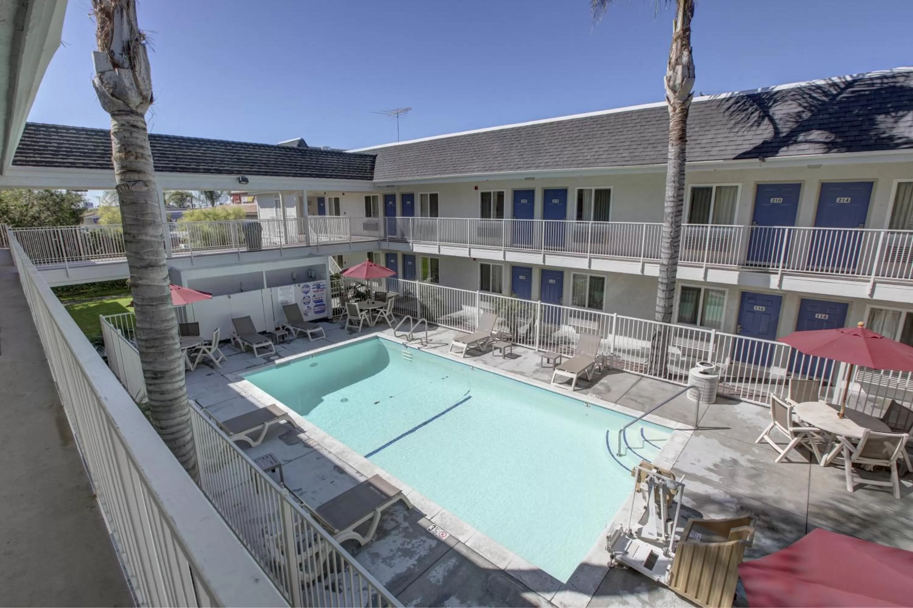 Swimming pool in Motel 6-Westminster, CA - North