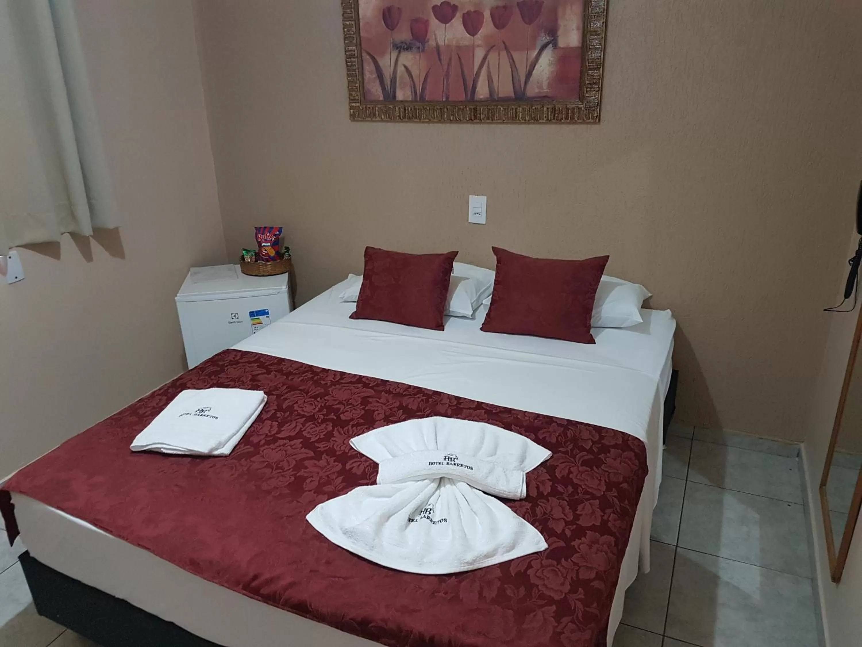 Bed in Hotel Barretos