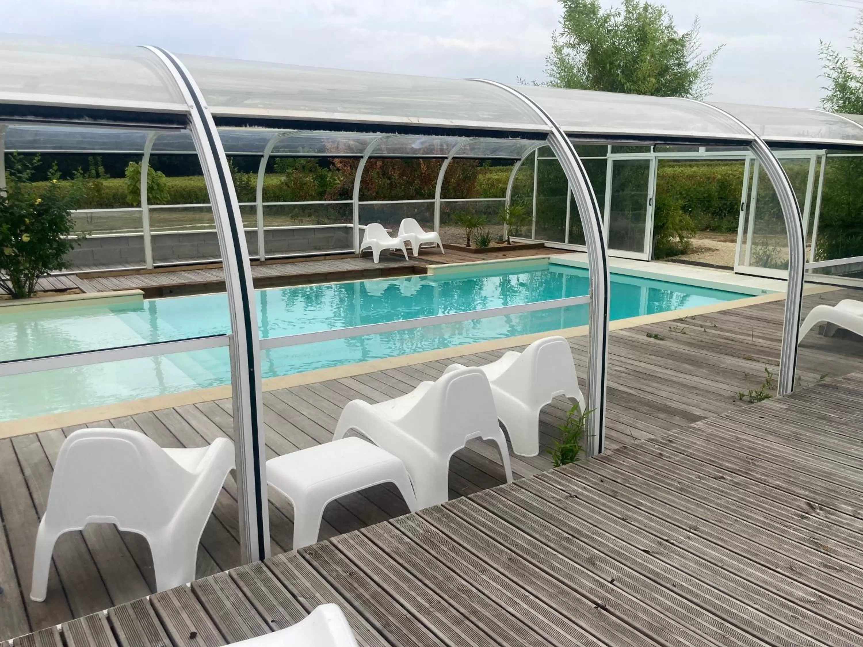 Swimming pool in Les Pierres D'aurèle Chambres d'Hôtes