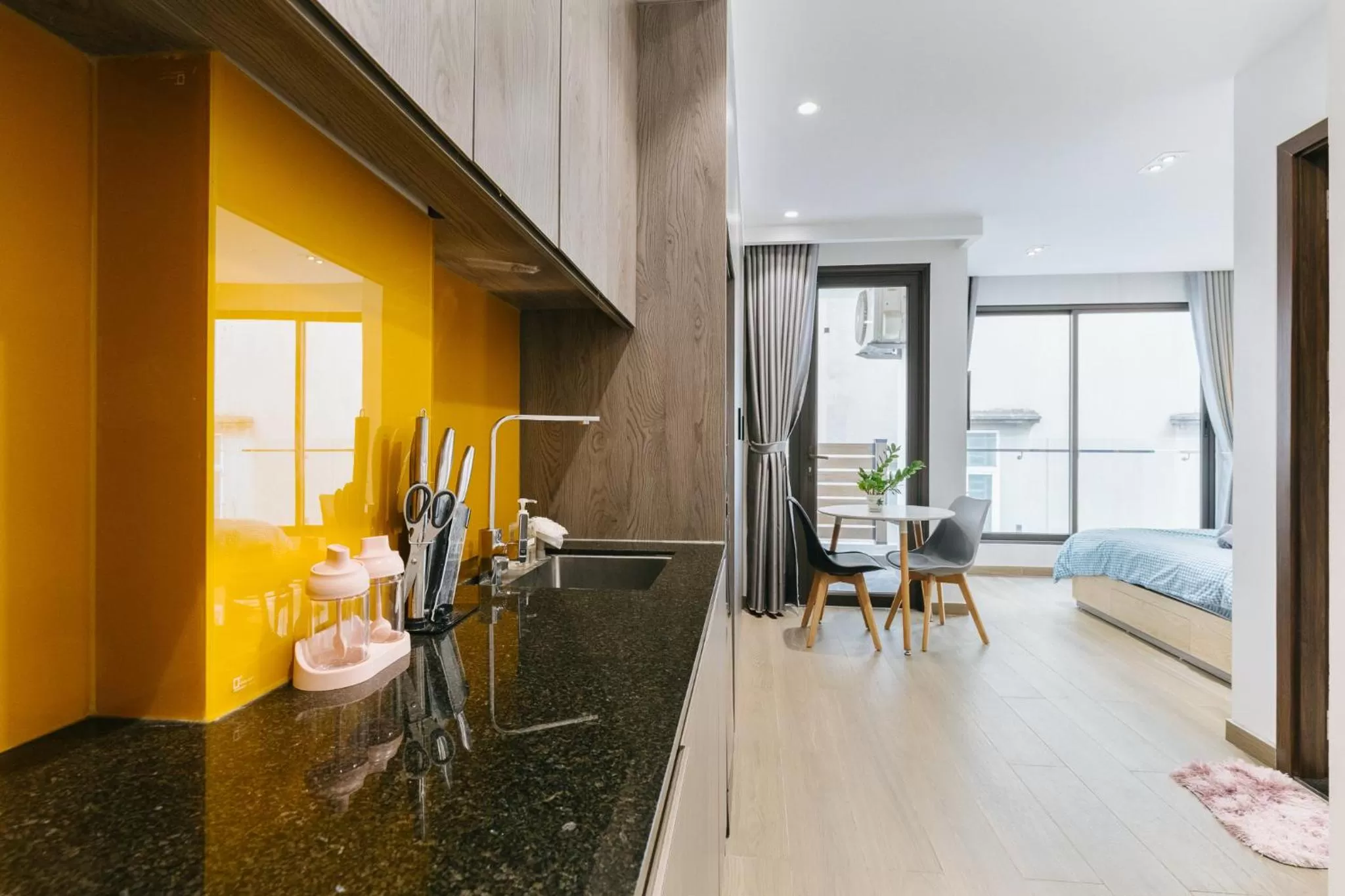 Living room in LUCK APART 8 - Hanoi Westlake Balcony Studio