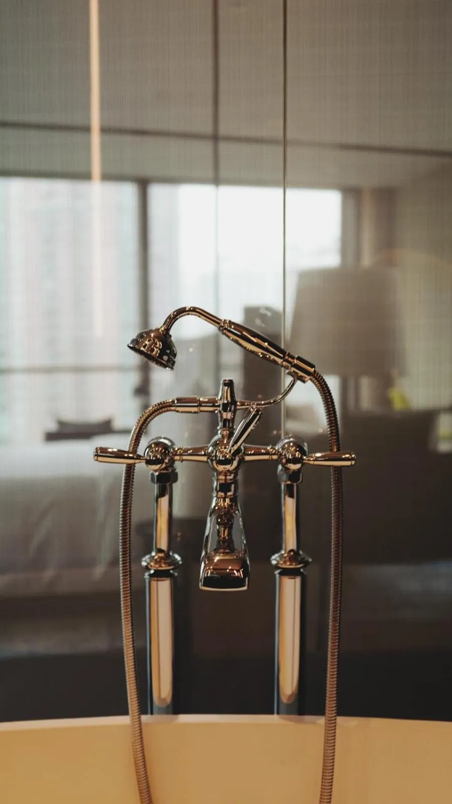 Bathroom in Upper House Shanghai - Former The Middle House