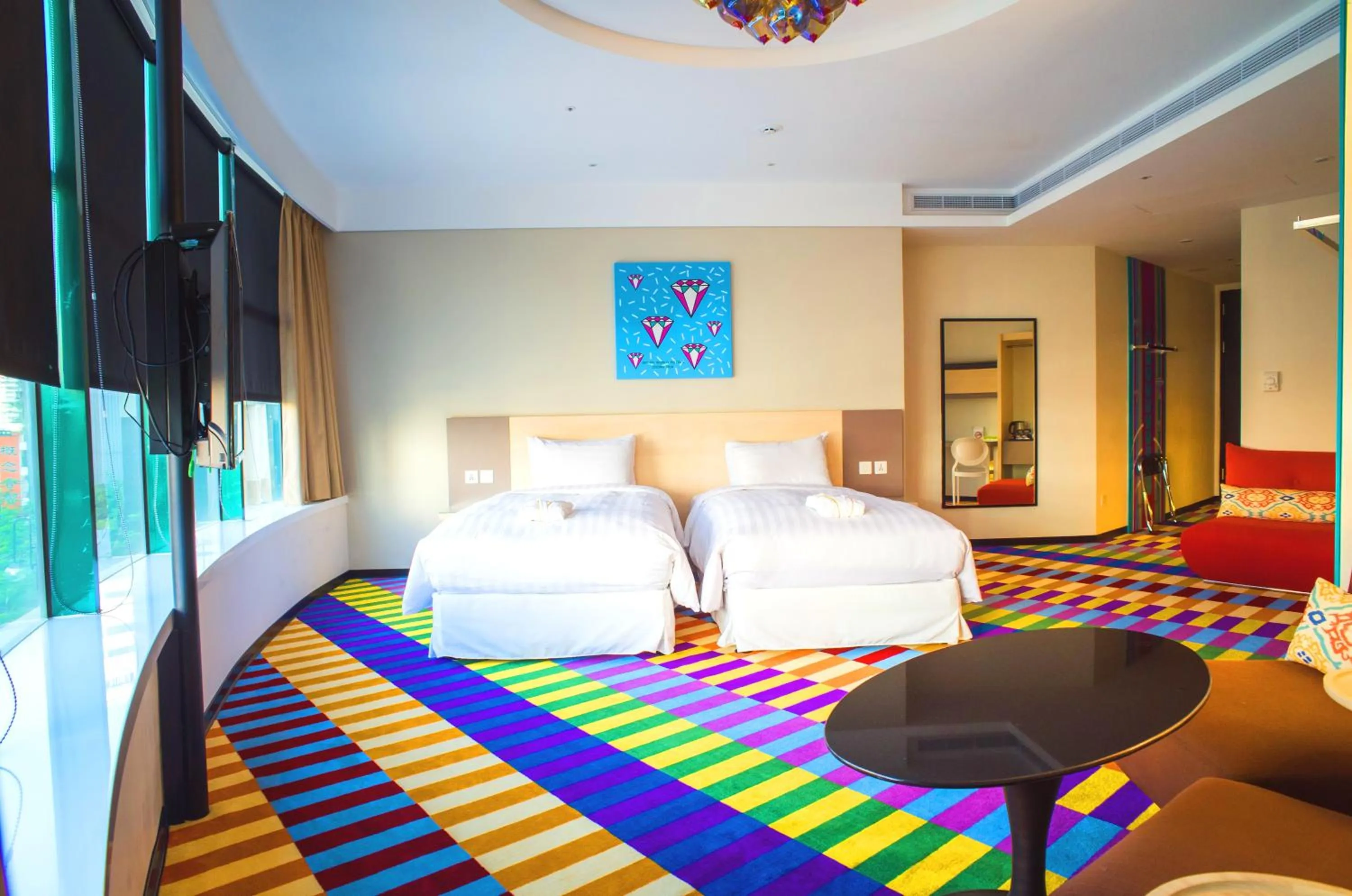 Bed in Green World Hotel - Zhonghua