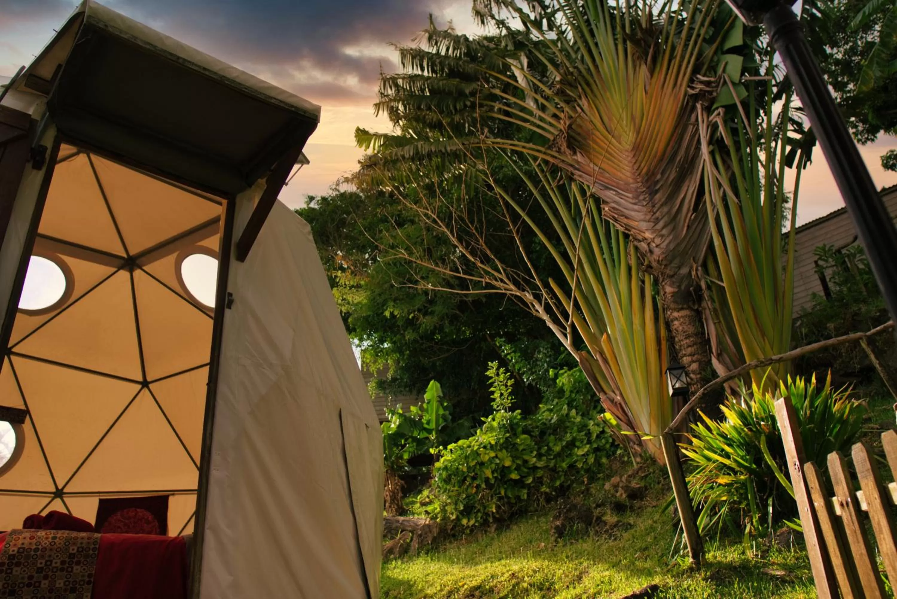 Garden in Bubble Dome Village