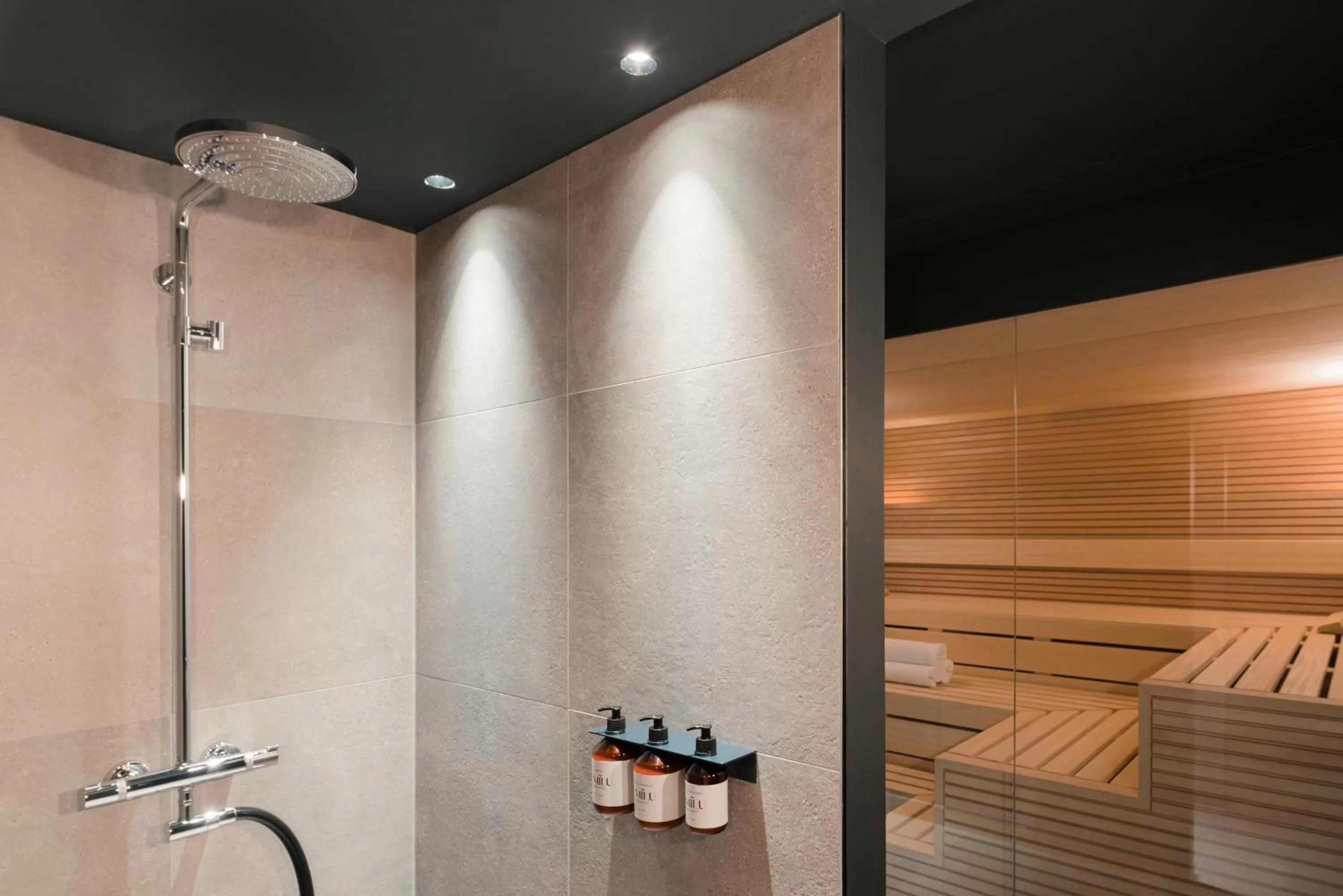 Shower in EmiLu Design Hotel