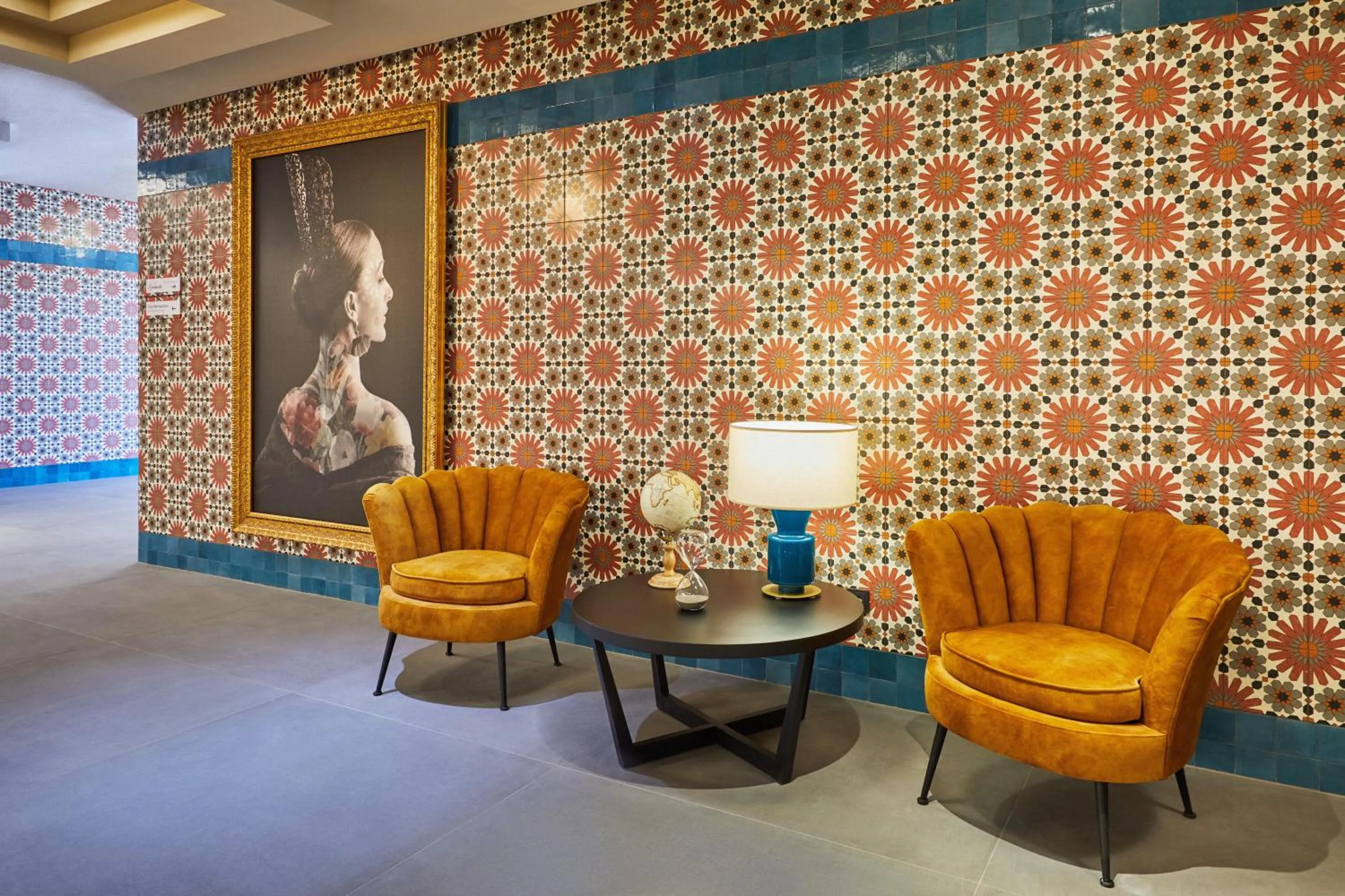 Lobby or reception in Hesperia Sevilla