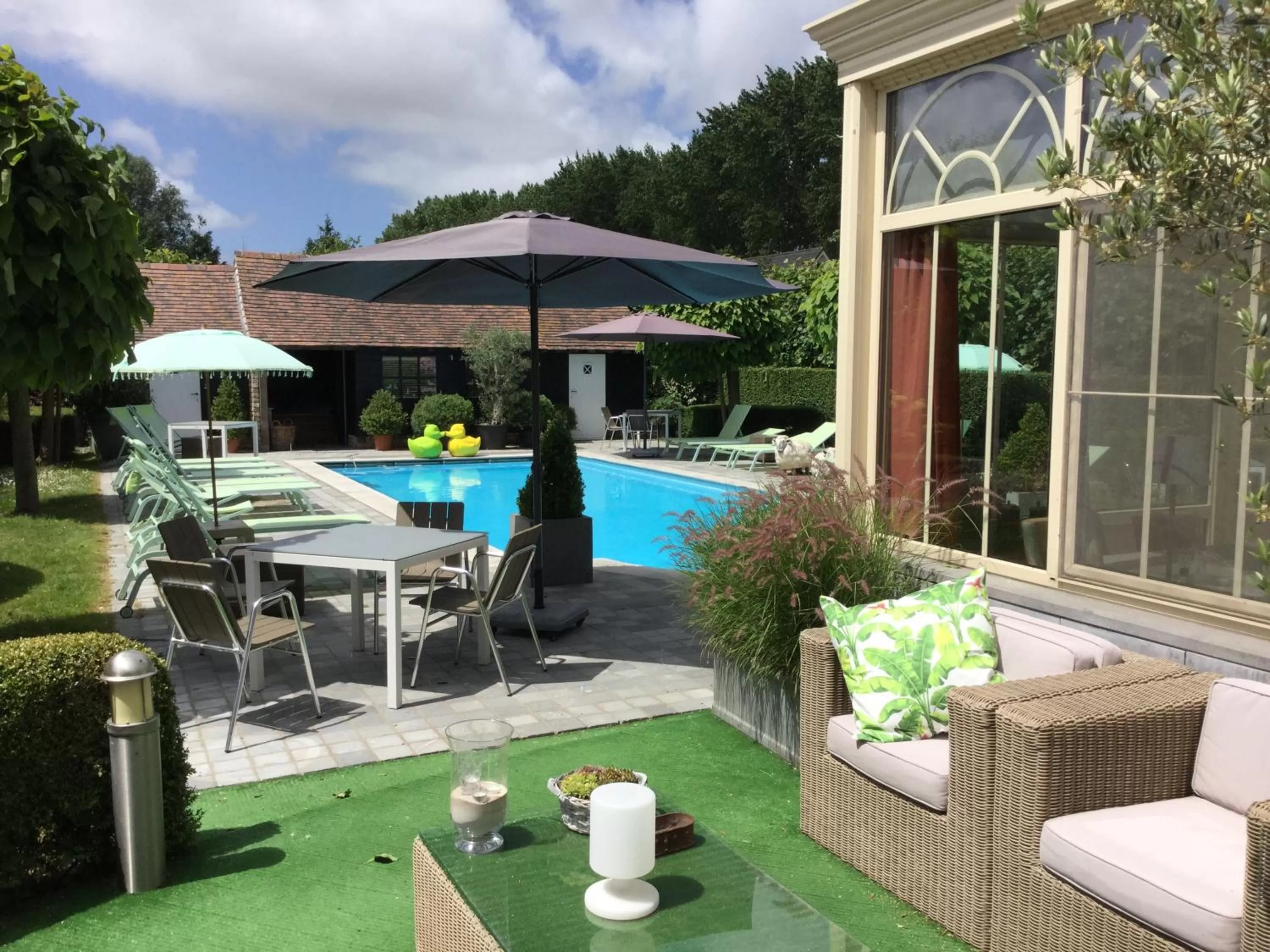 Swimming pool in Boutique hotel Het Bloemenhof