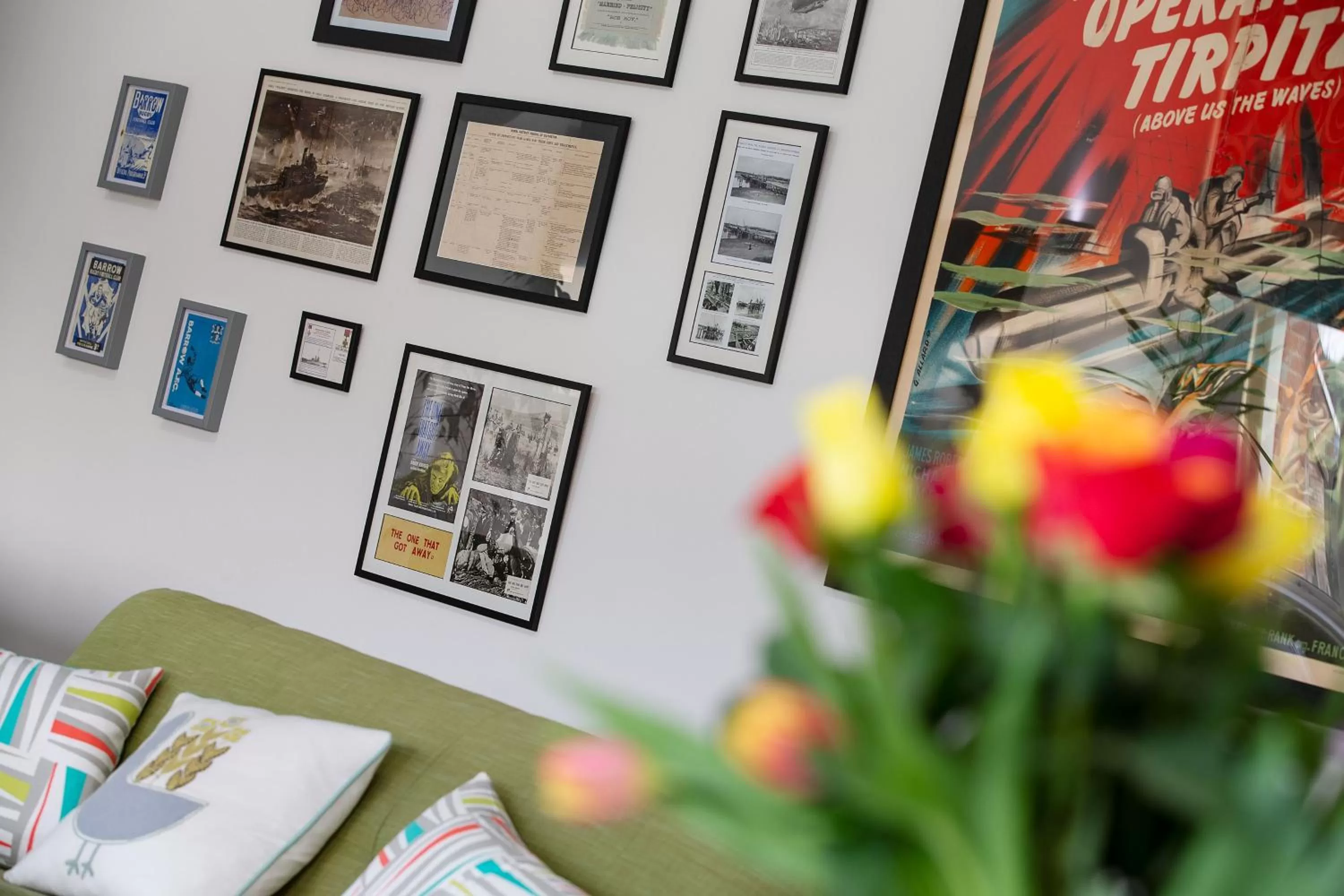 Living room in West Point House