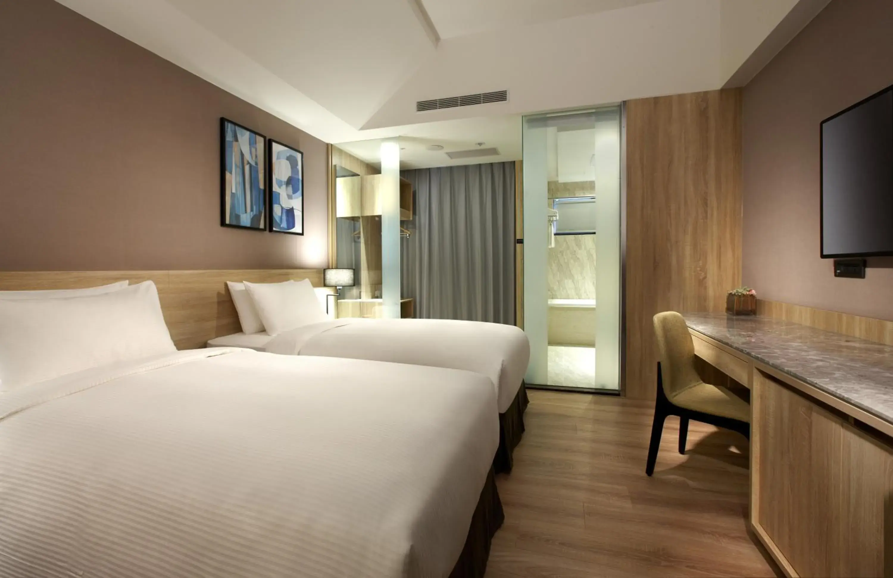 Twin Room with Balcony in The HO Hotel Twin Room with Balcony in The HO Hotel