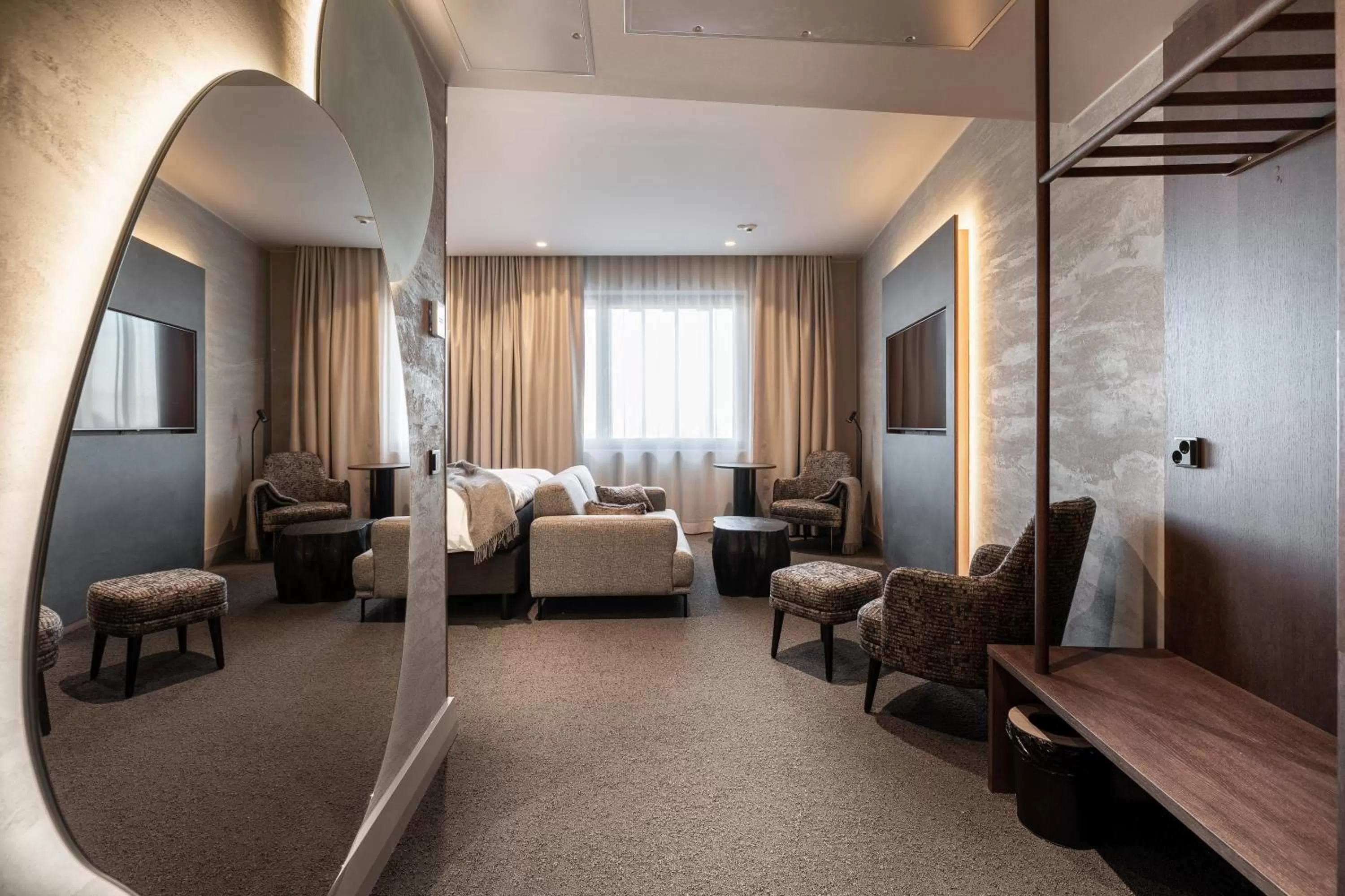 Seating area, Bed in Lapland Hotels Arena