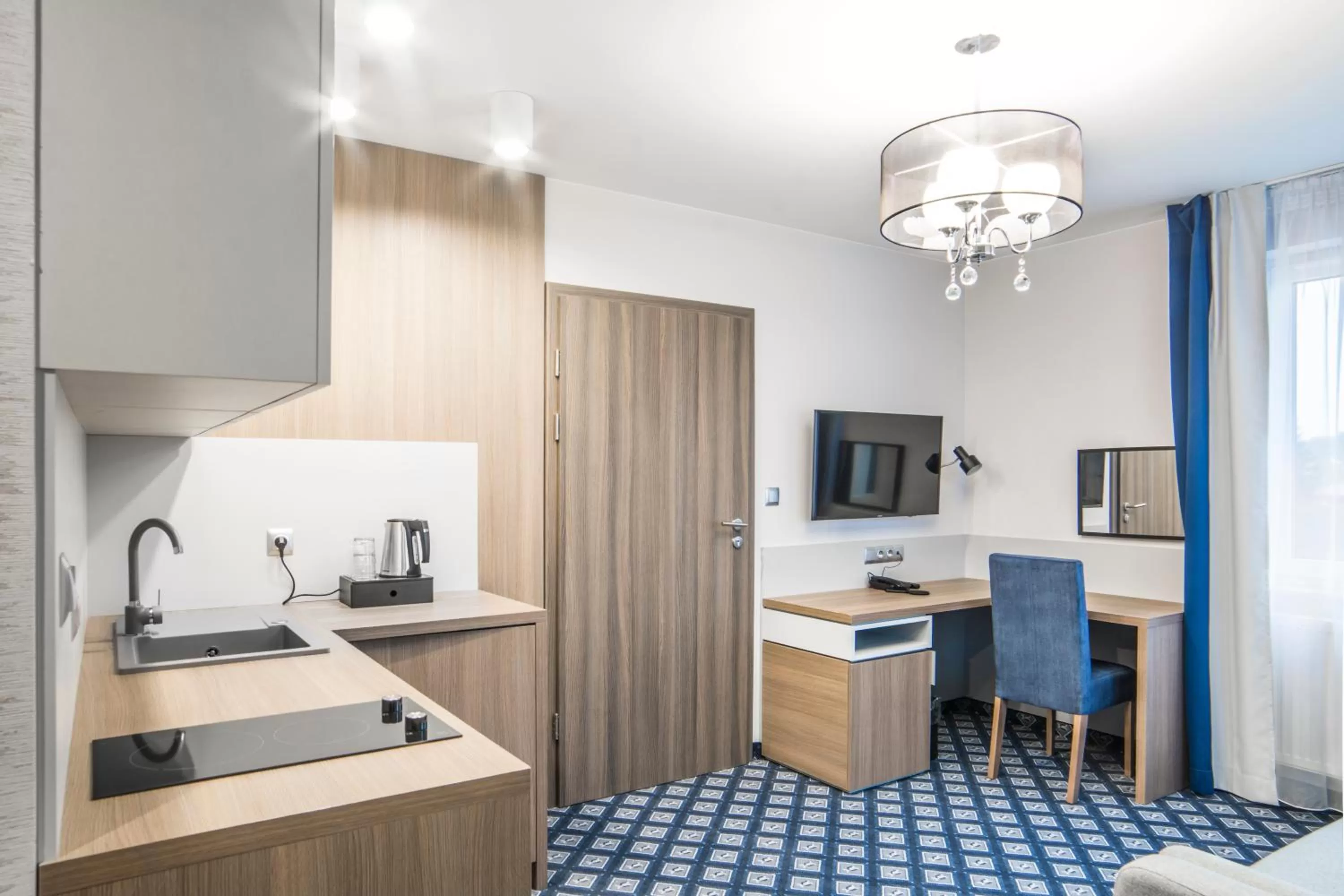 Kitchen or kitchenette in Hotel Urbi