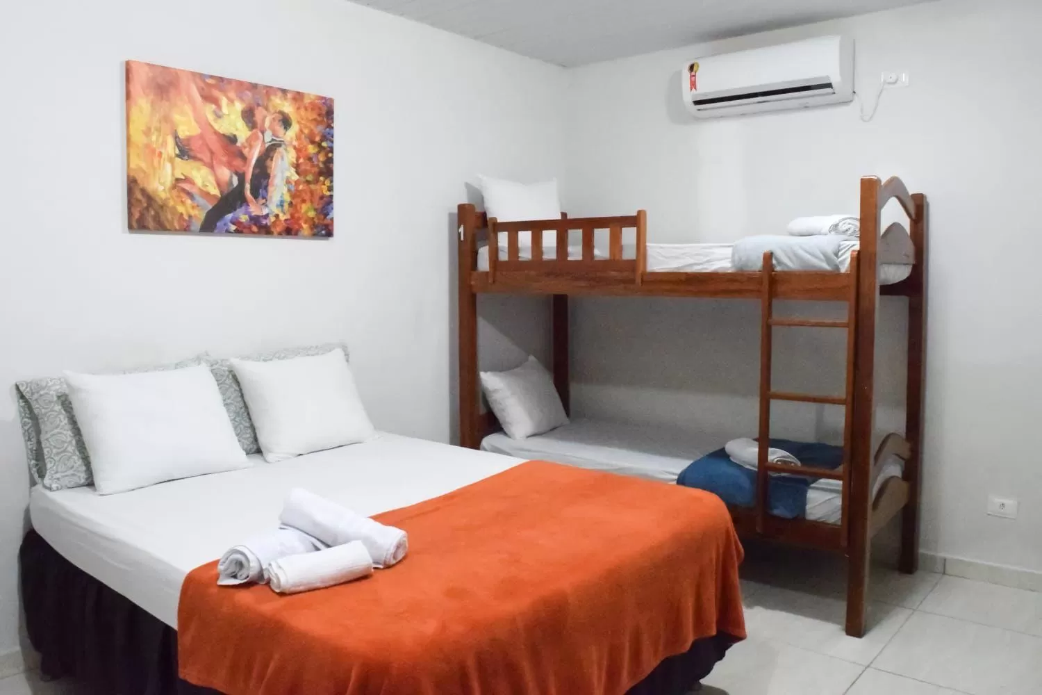 Bed in Pousada Das Palmeiras