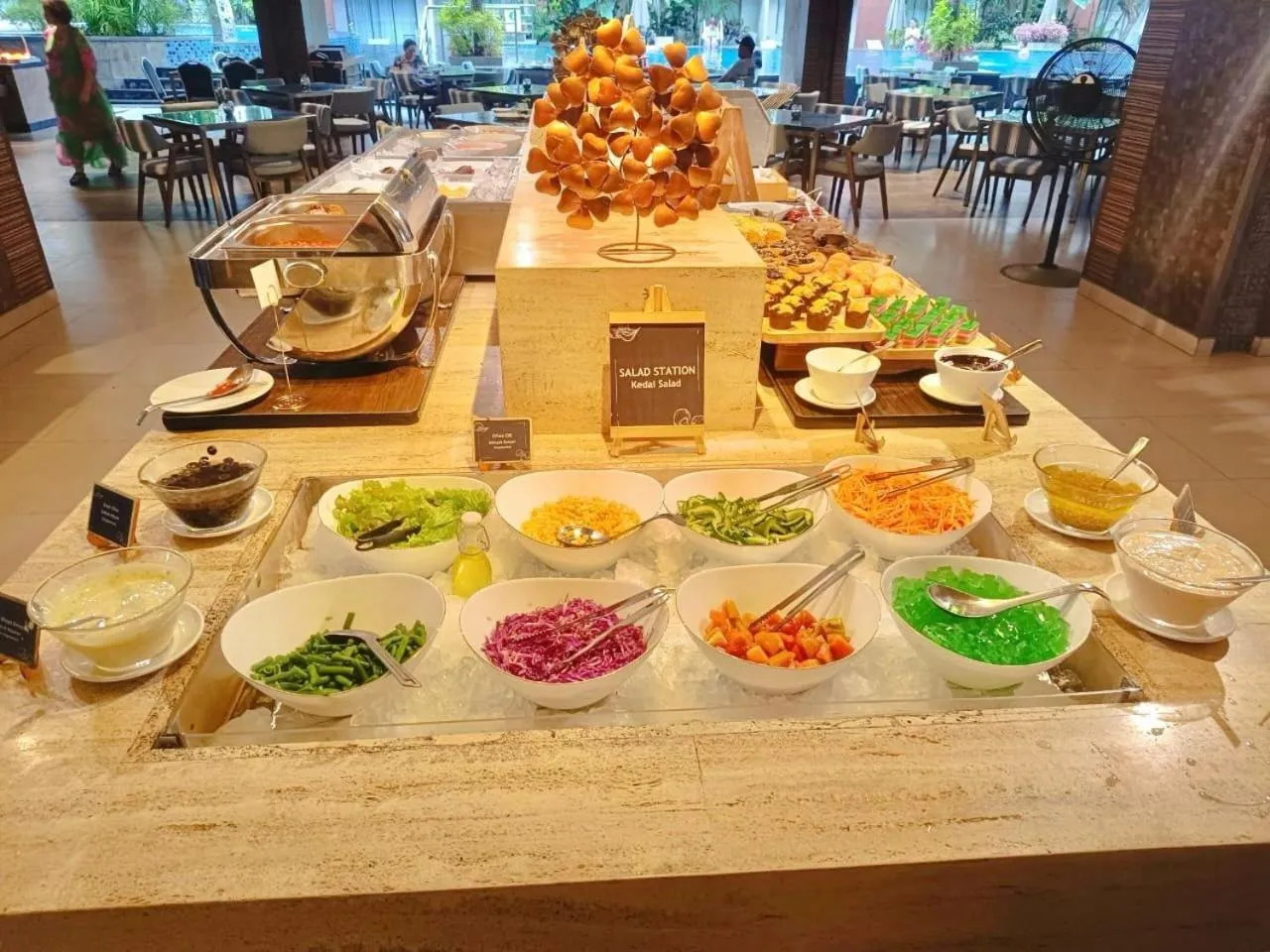 Buffet breakfast in Swiss-Belhotel Tuban Bali