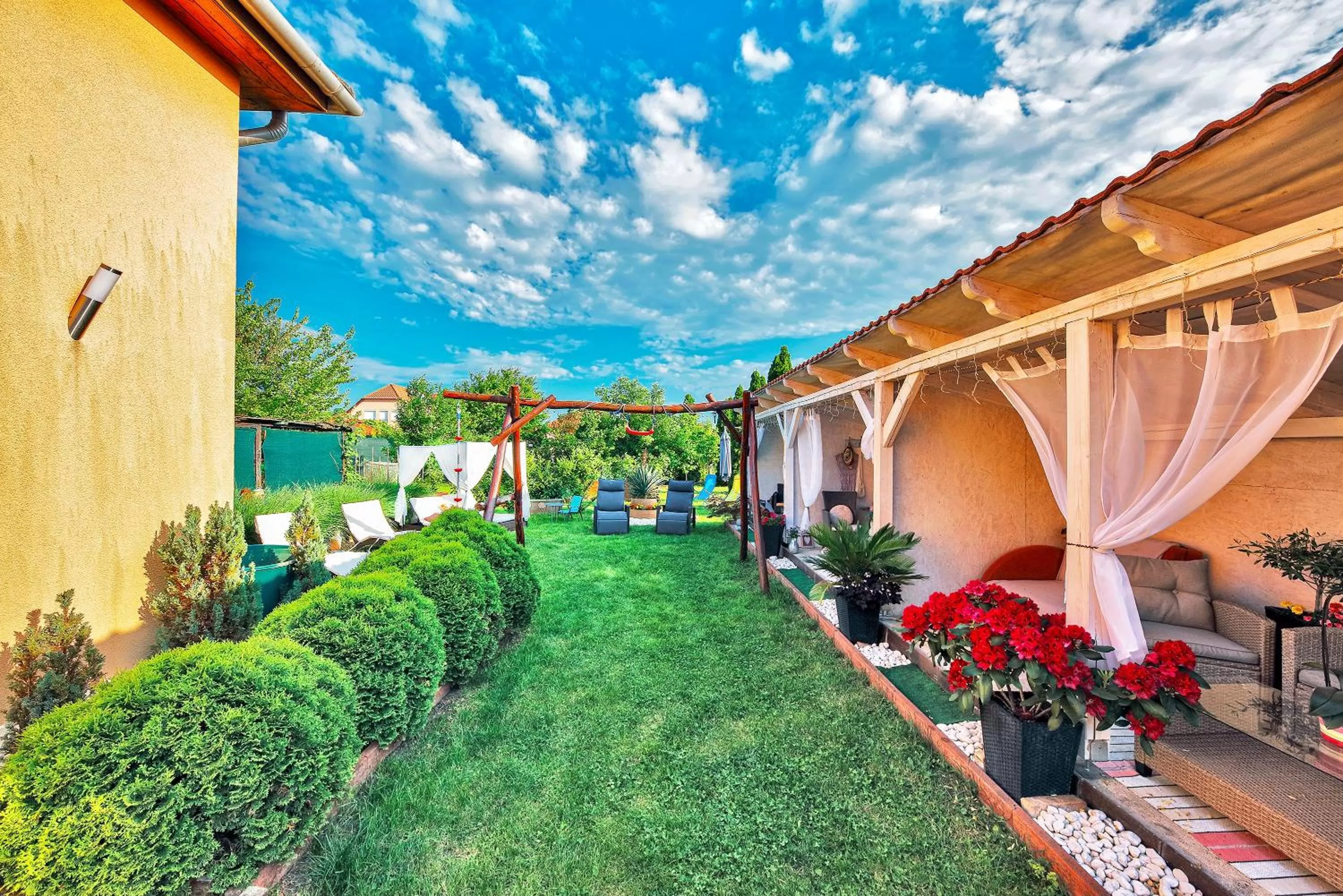 Garden in Vintiamo Apartmanok