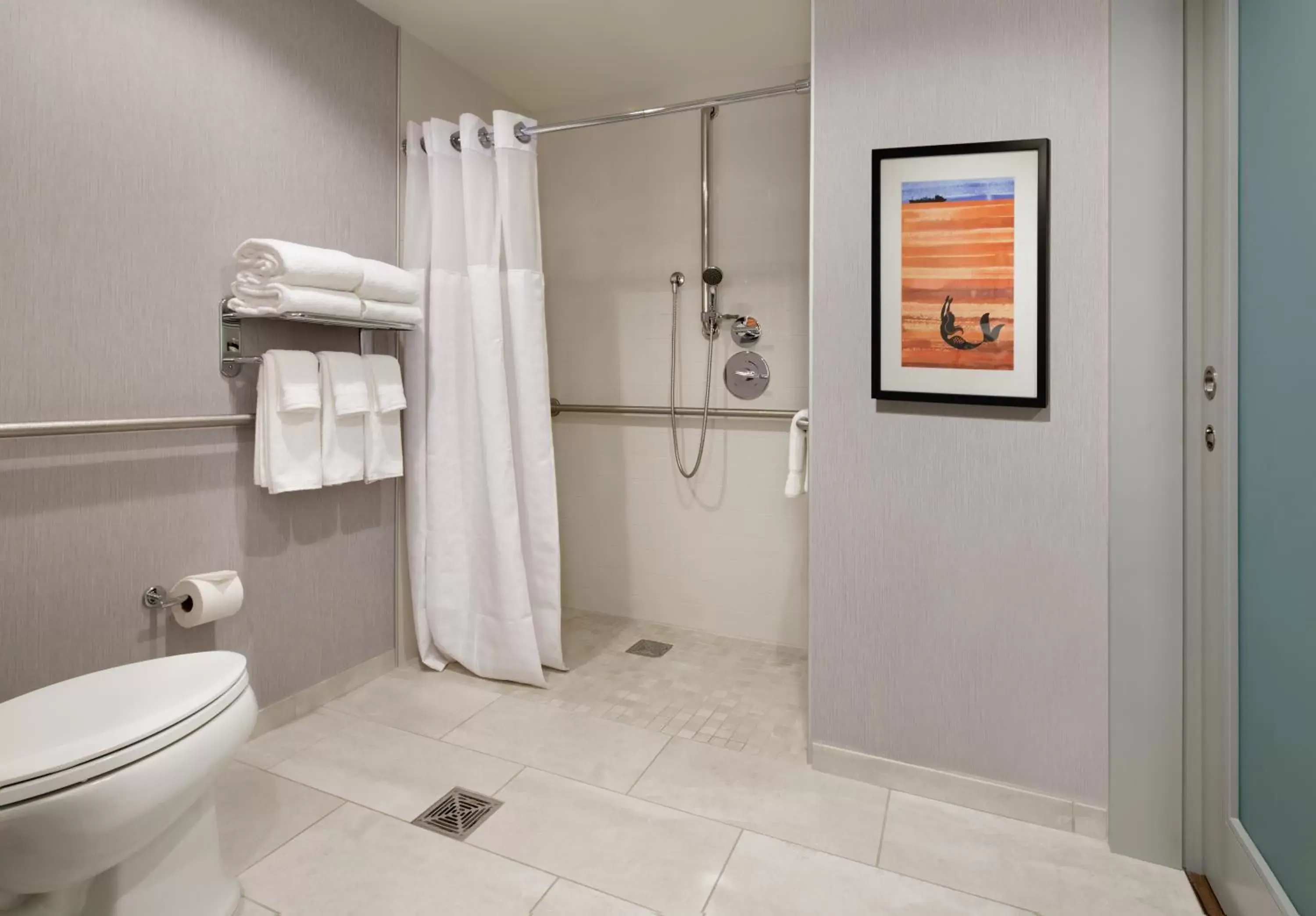 Queen Room with Two Queen Beds, View and Roll-In Shower - Disability Access in Hyatt Place Boston/Seaport District Queen Room with Two Queen Beds, View and Roll-In Shower - Disability Access in Hyatt Place Boston/Seaport District