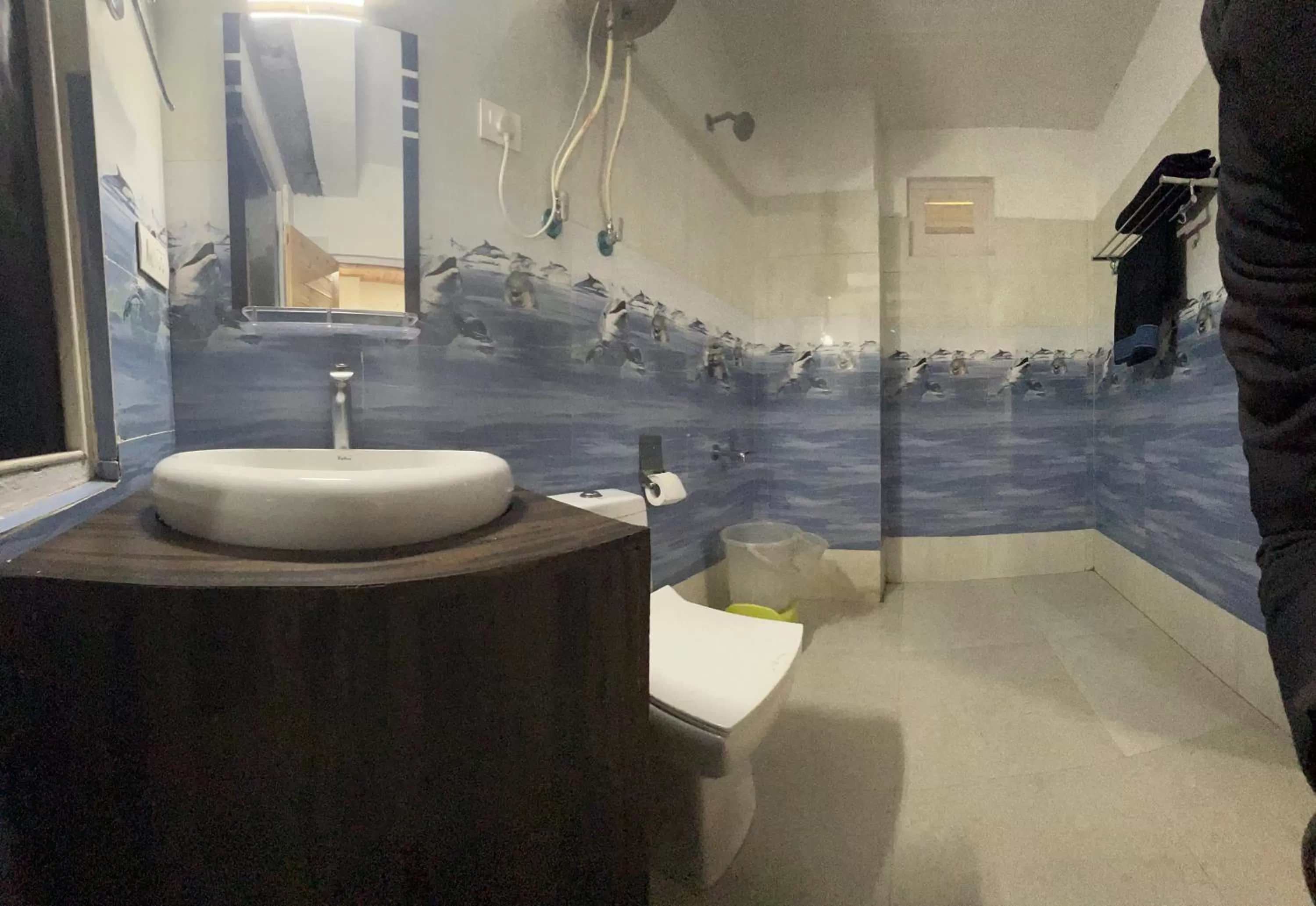 Bathroom in Himalayan Riverside Resort, Manali