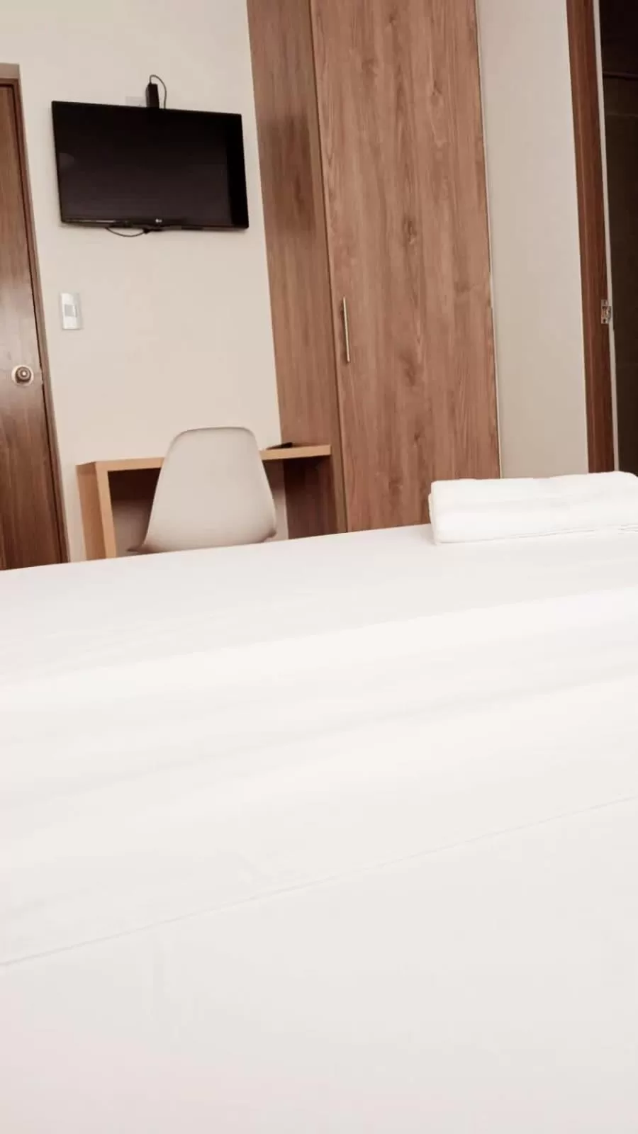 Bed in Aw Hotel Pasarela Real