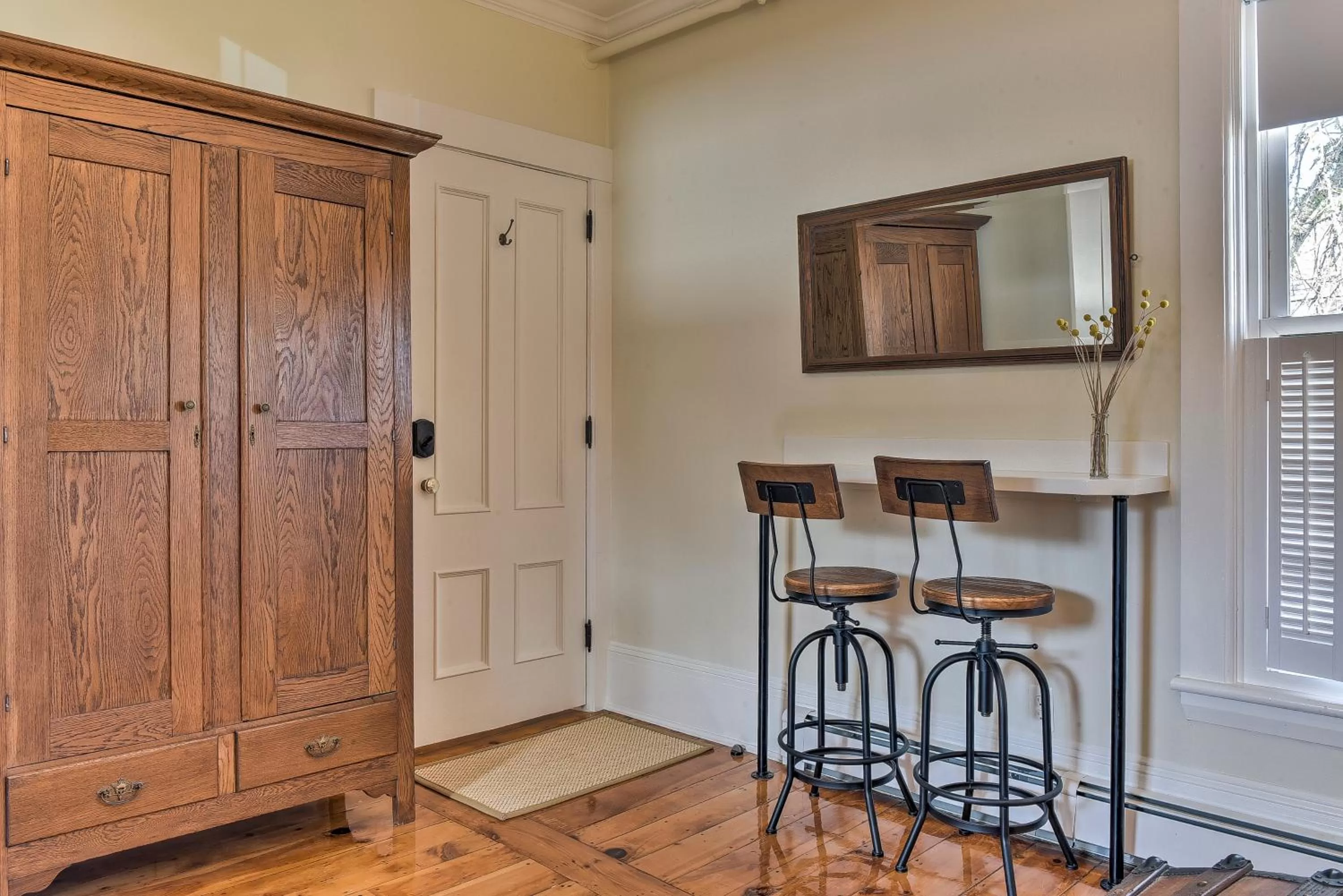Seating area in The Burrell House