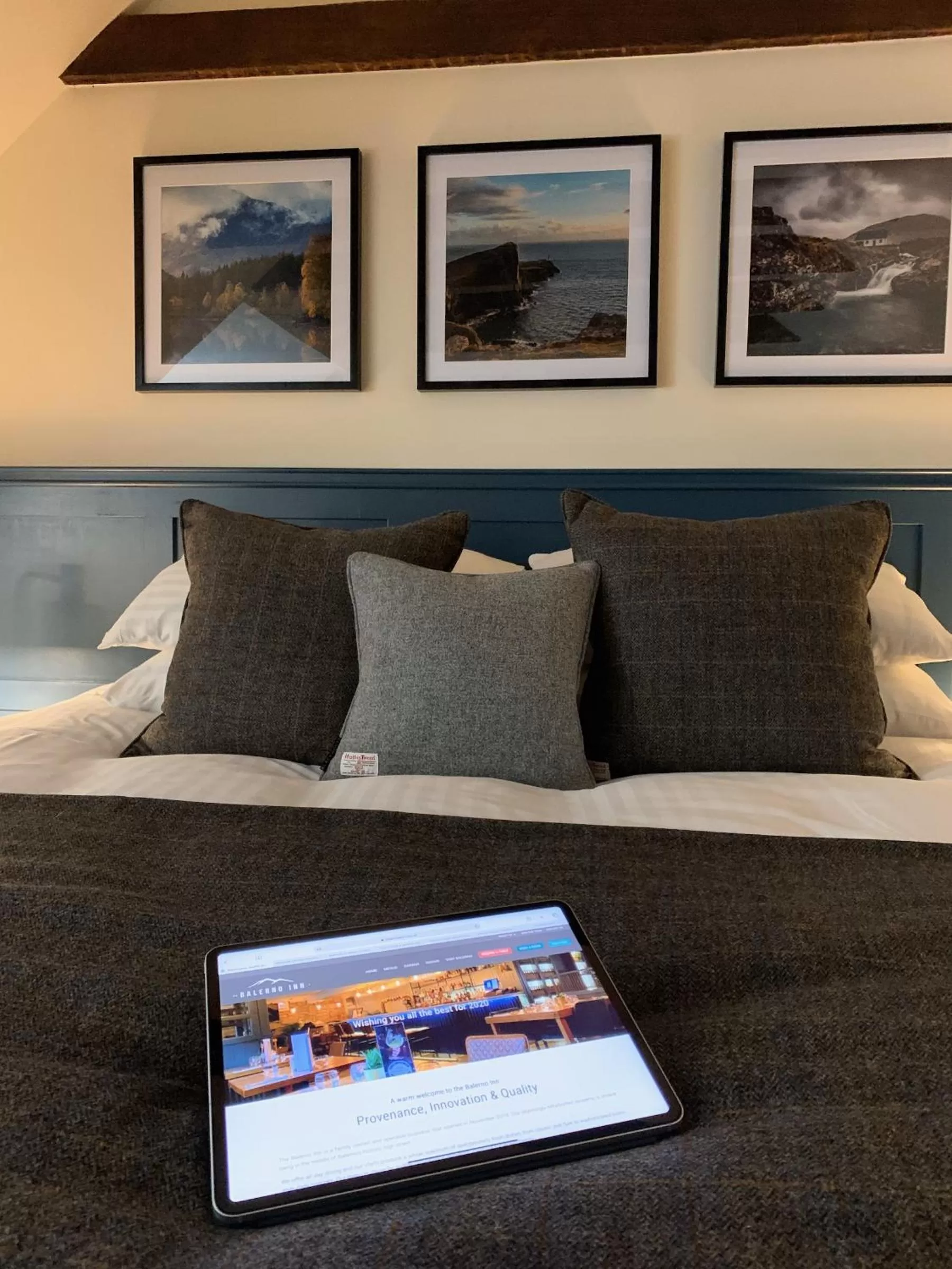 Bed in The Balerno Inn