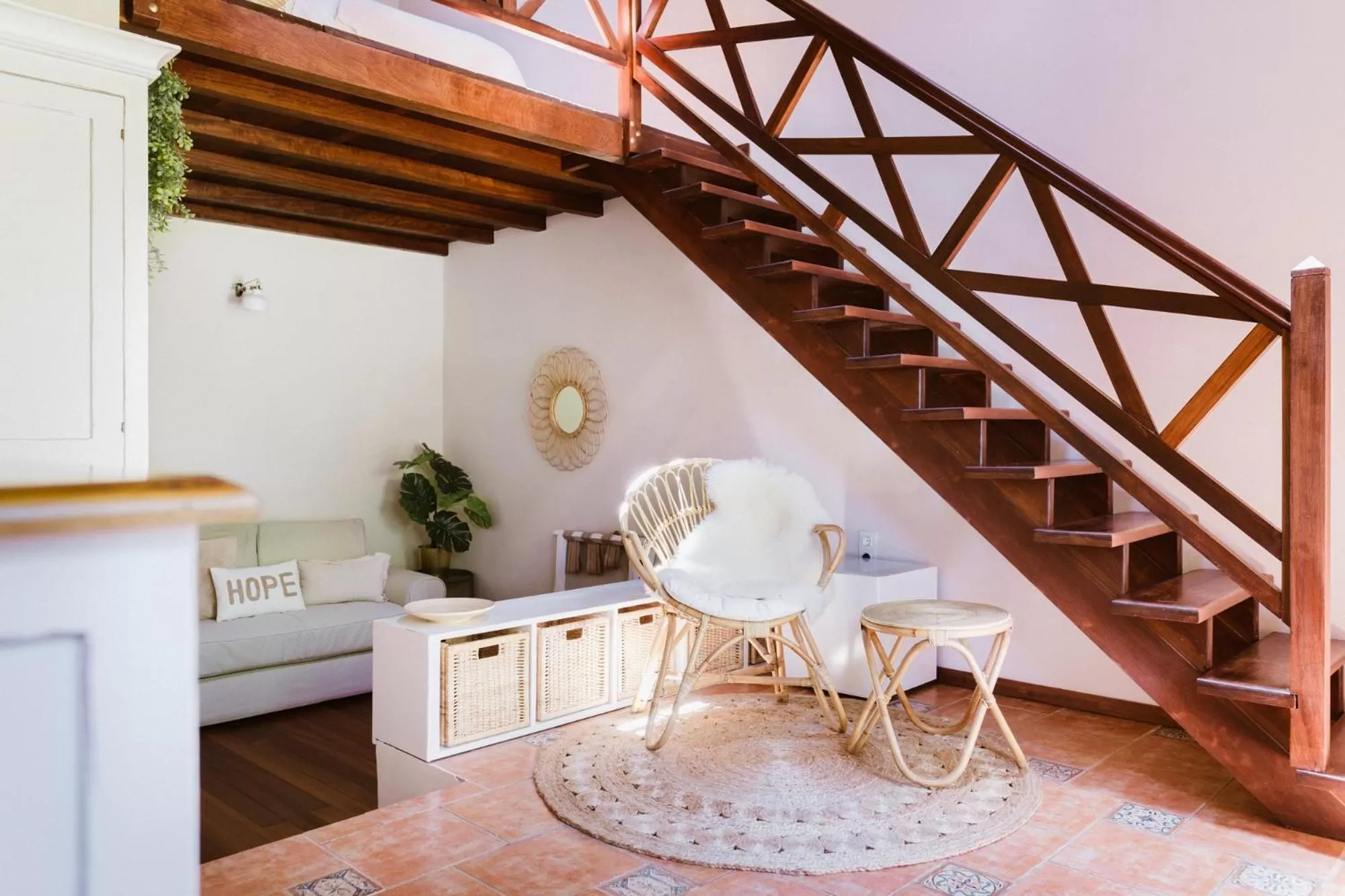 Living room in Hotel Rural Ohana
