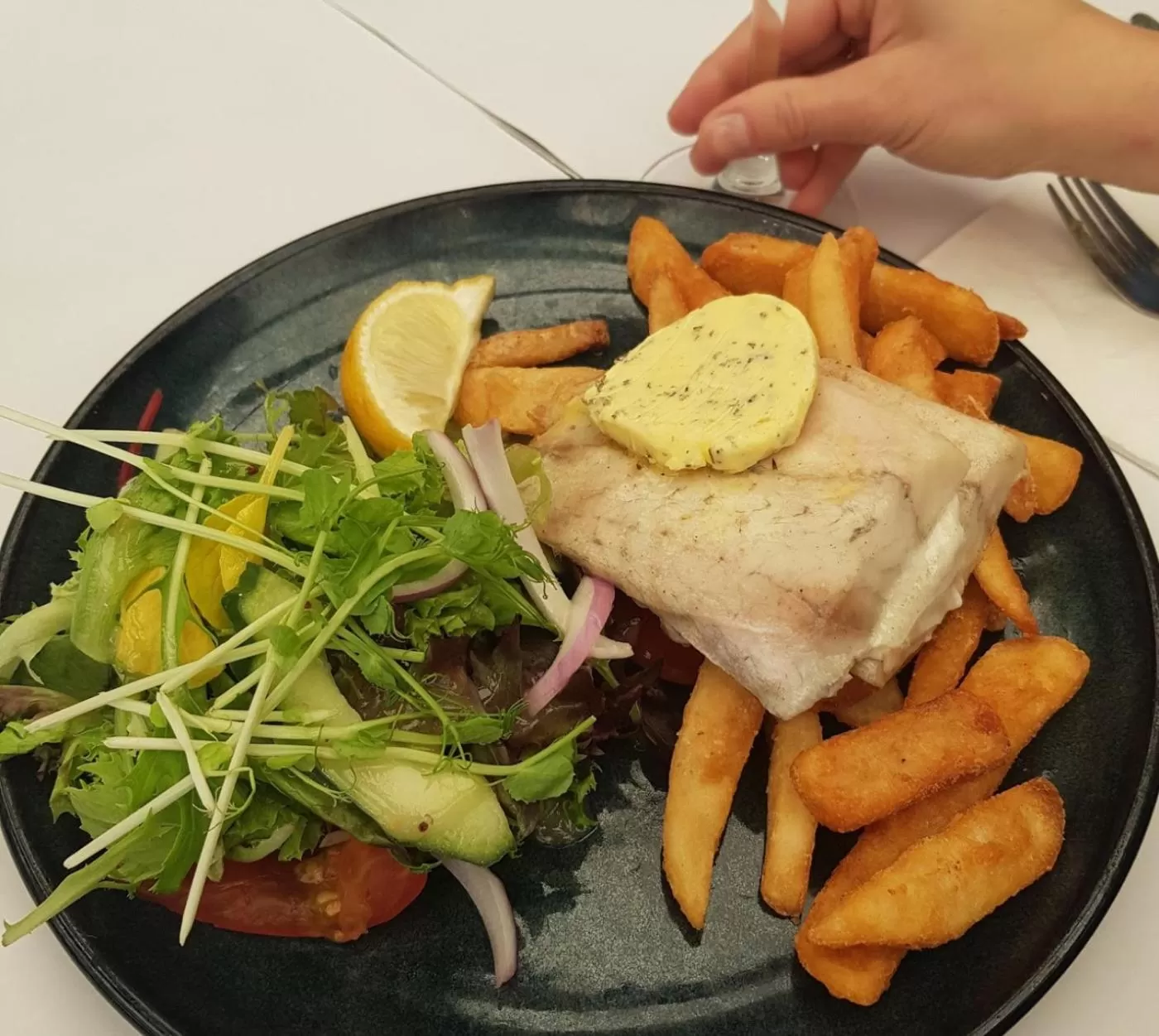 Food close-up in Duke of Wellington Hotel