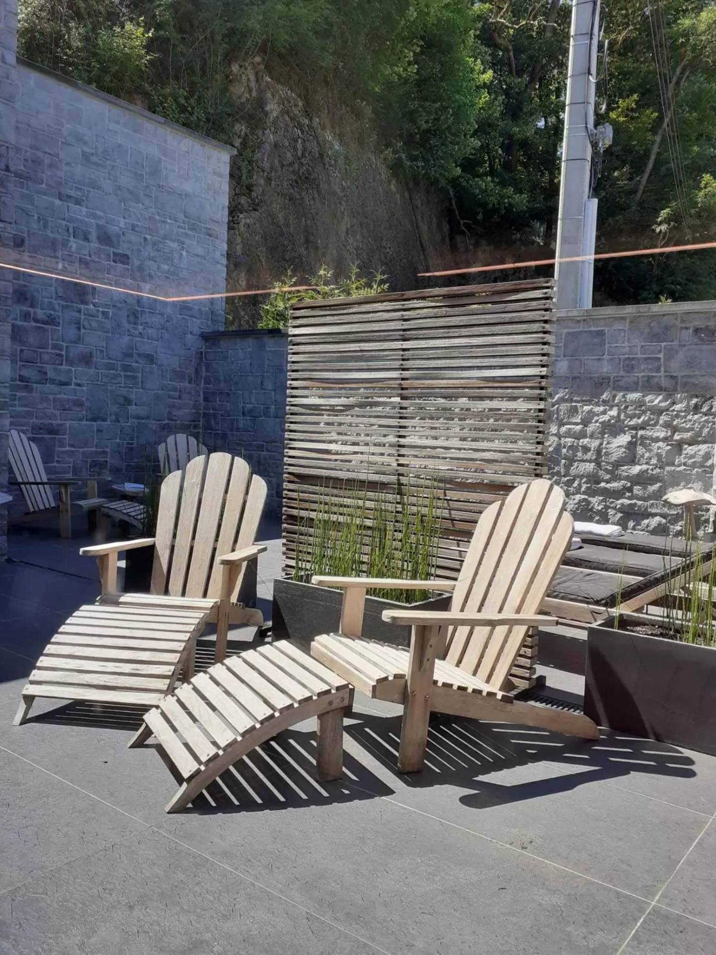 Patio in Hôtel WELLNESS EAU DE ROCHE Durbuy