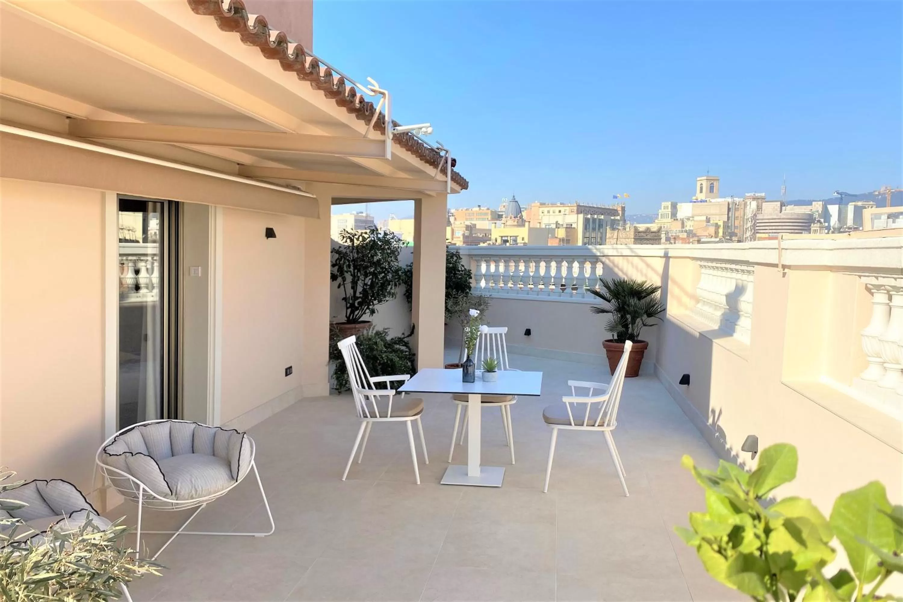Balcony/Terrace in Colón Hotel Barcelona