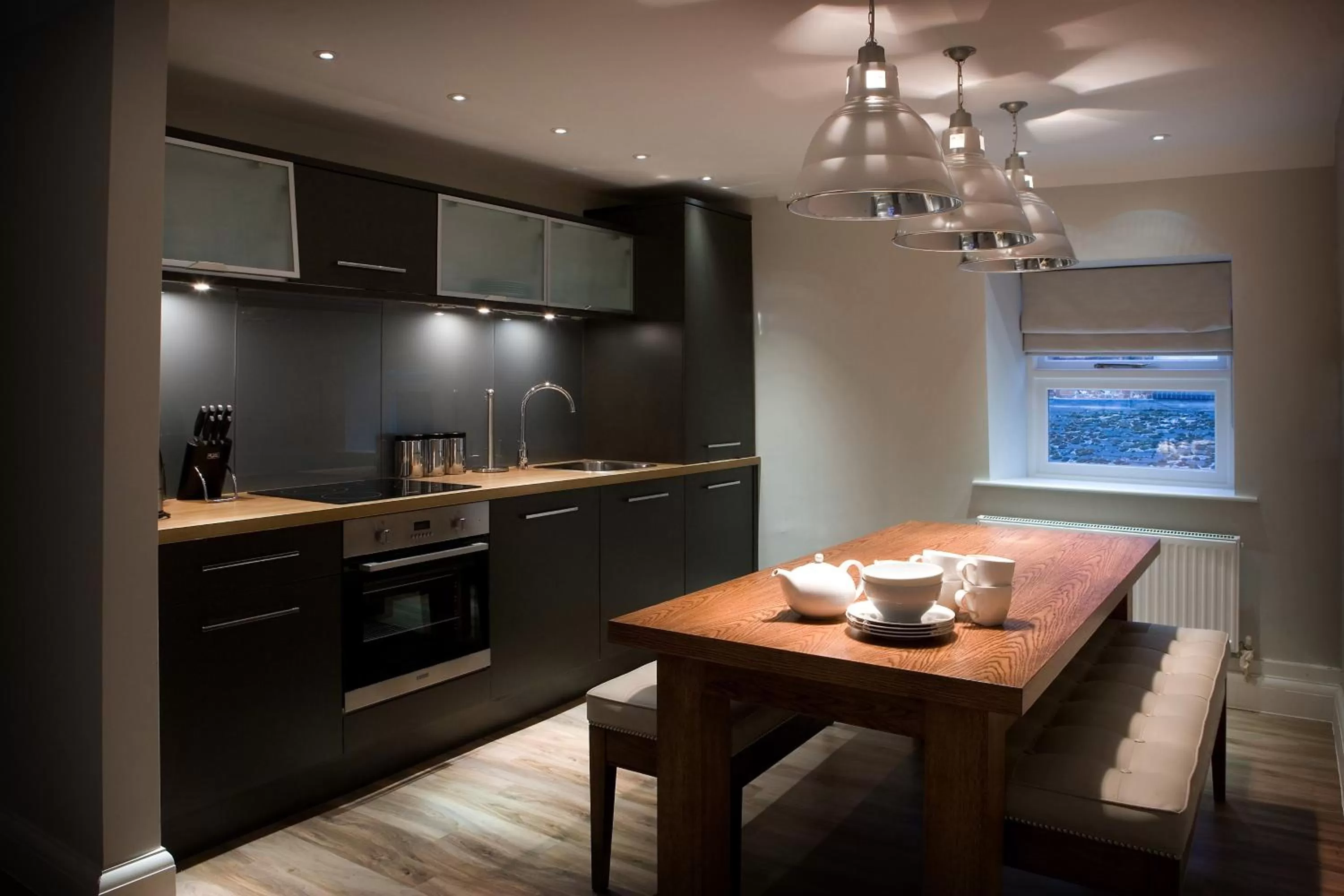 Kitchen or kitchenette in Castle Hotel & Apartments