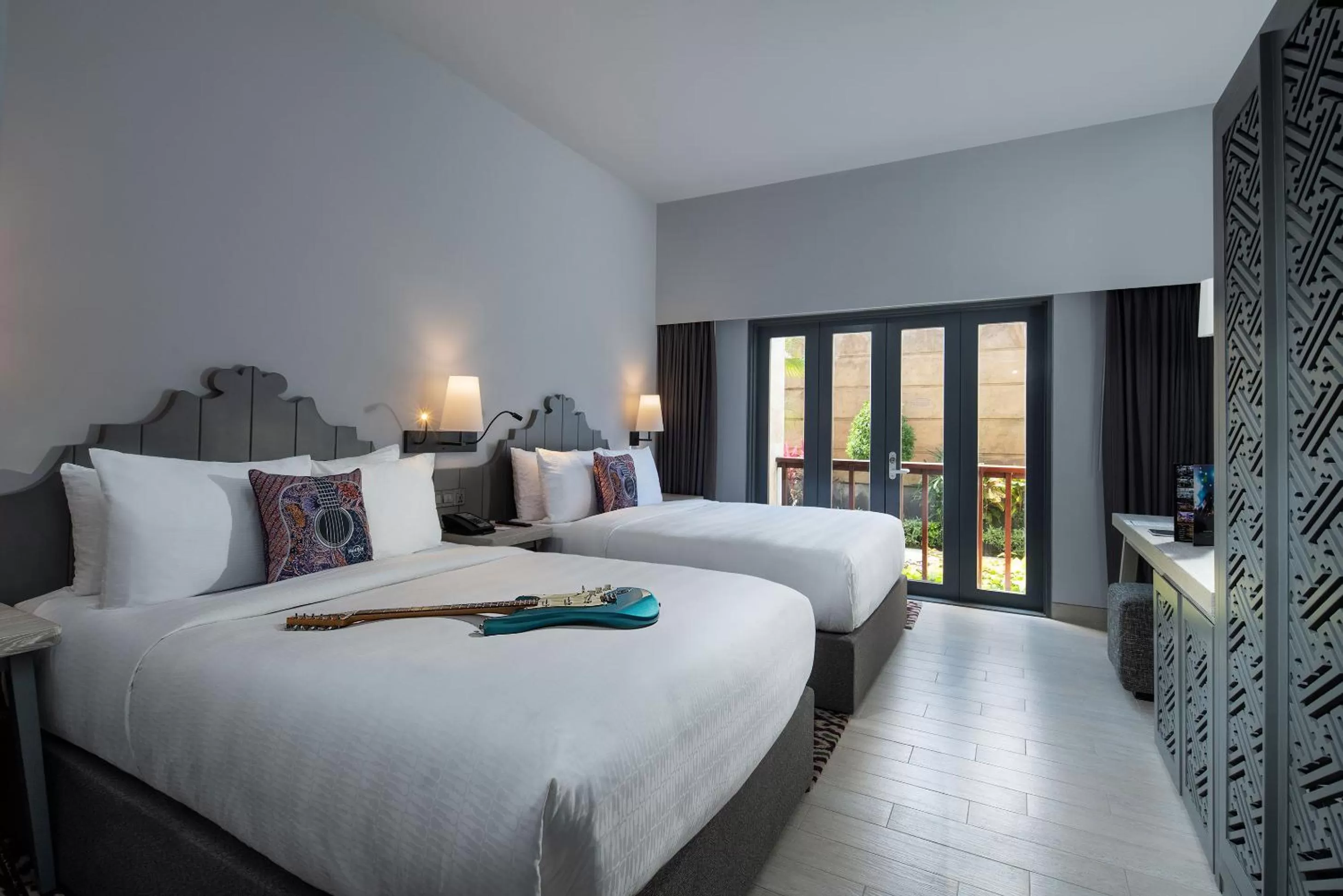 Bed in Hard Rock Hotel Bali