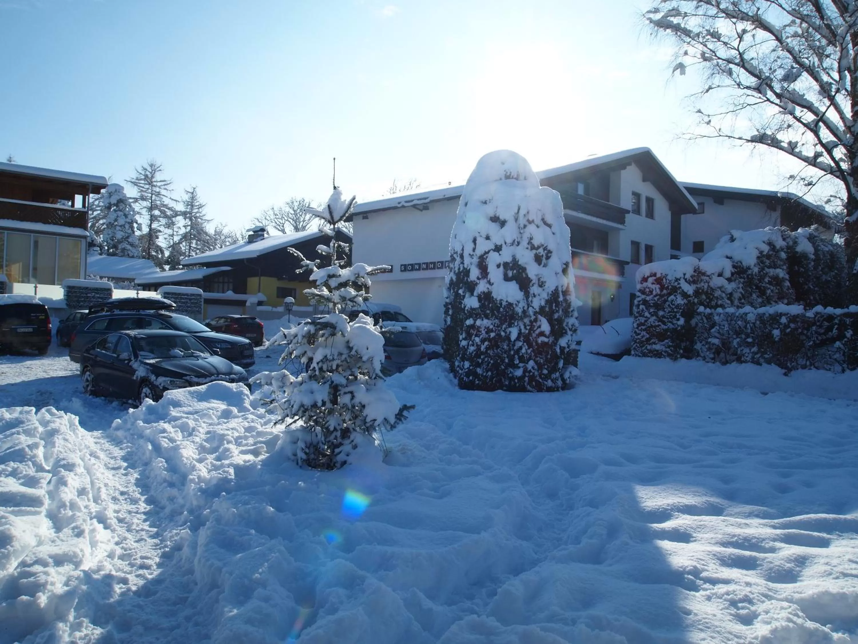 Garden view in Hotel Sonnhof