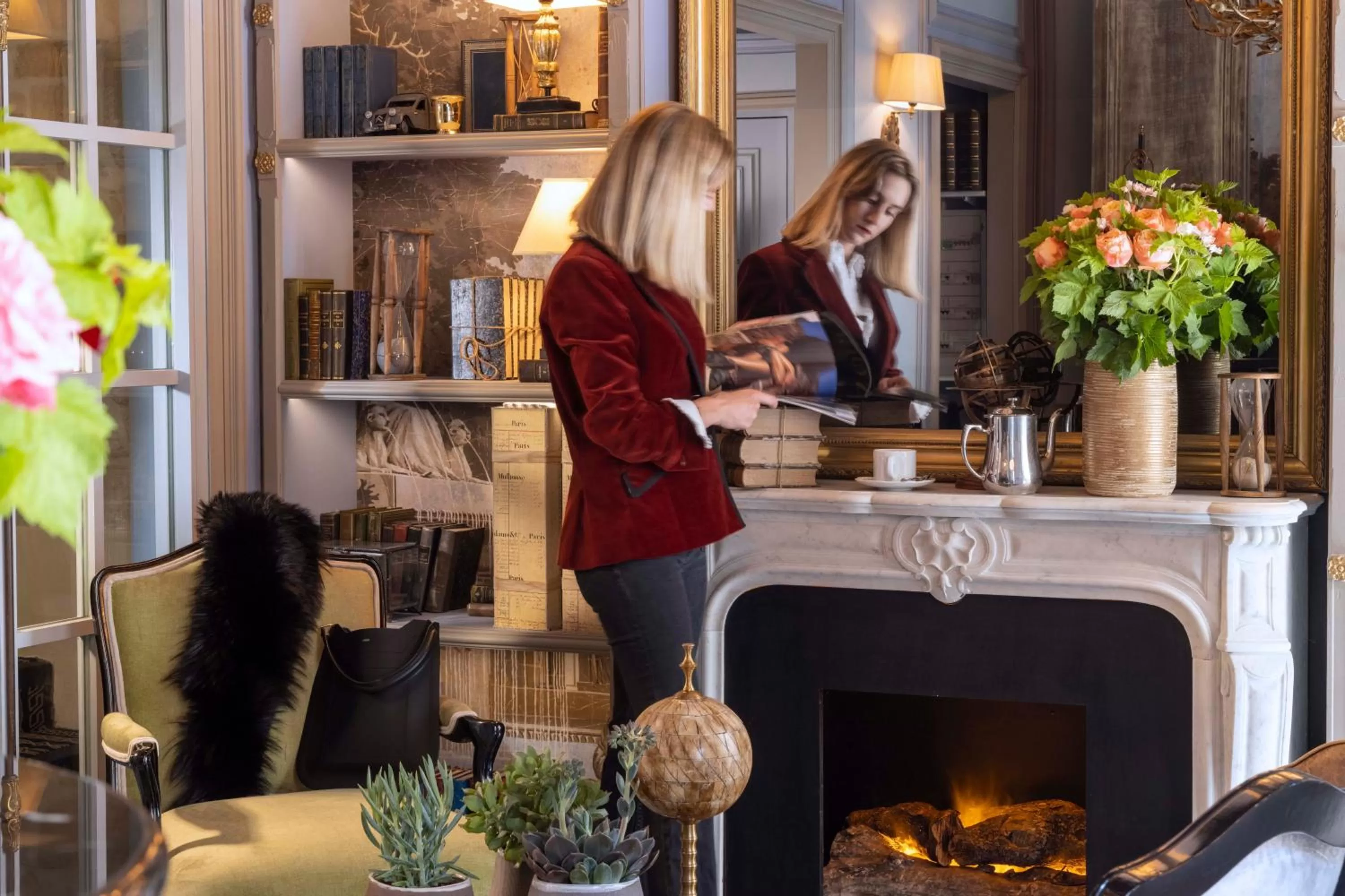 Lobby or reception in Hôtel Vinci Due & Spa