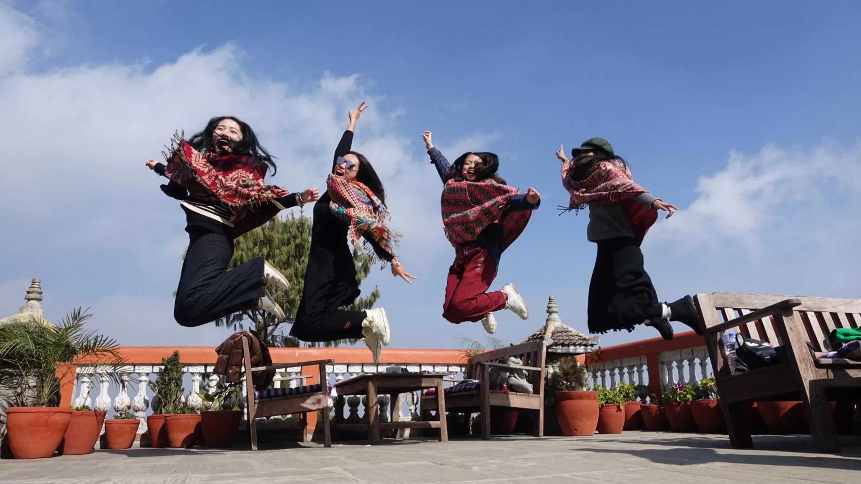 People in Peaceful Cottage & Cafe Du Mont