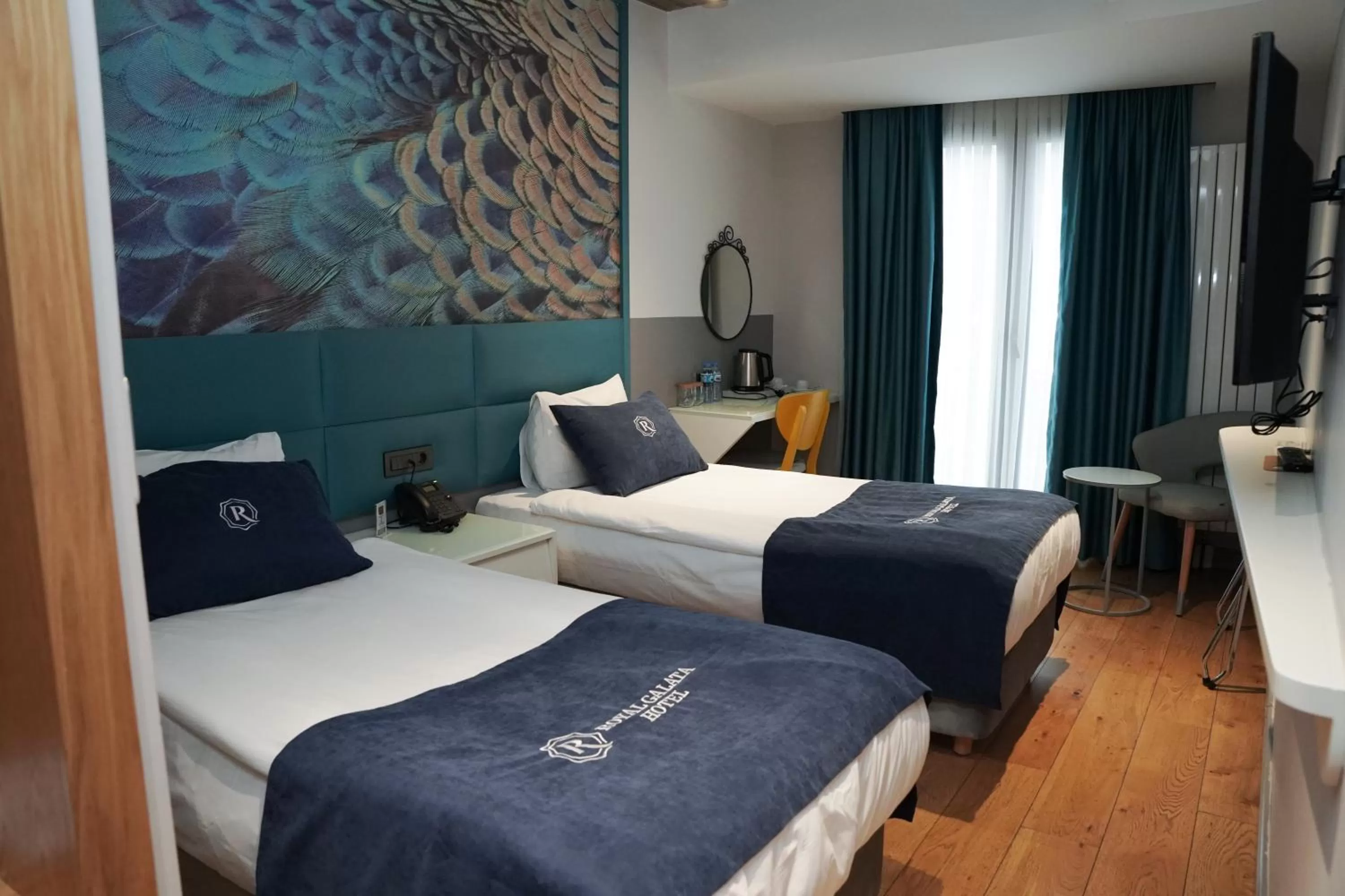 Bed in Royal Galata Hotel