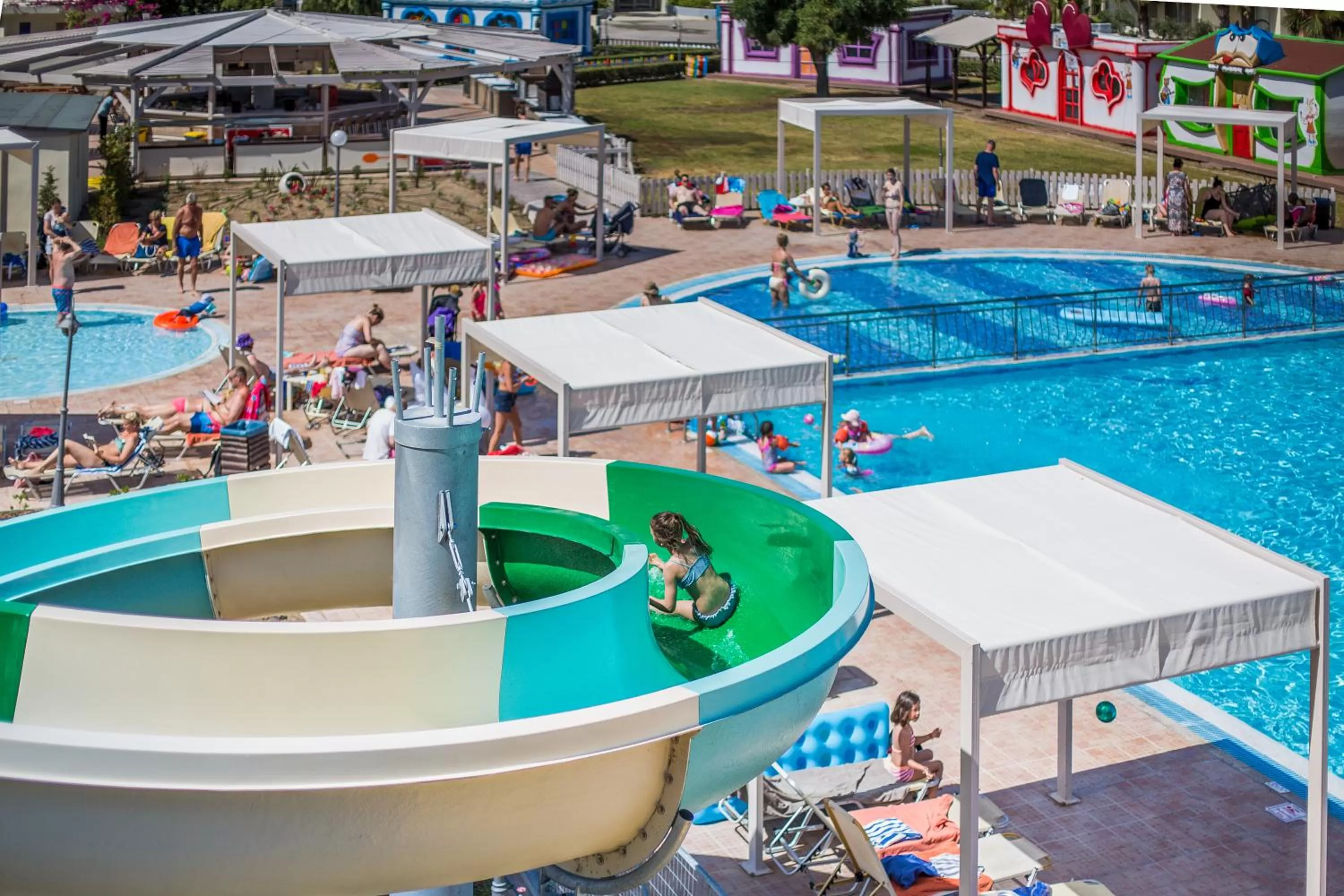 Aqua park in Kipriotis Village Resort