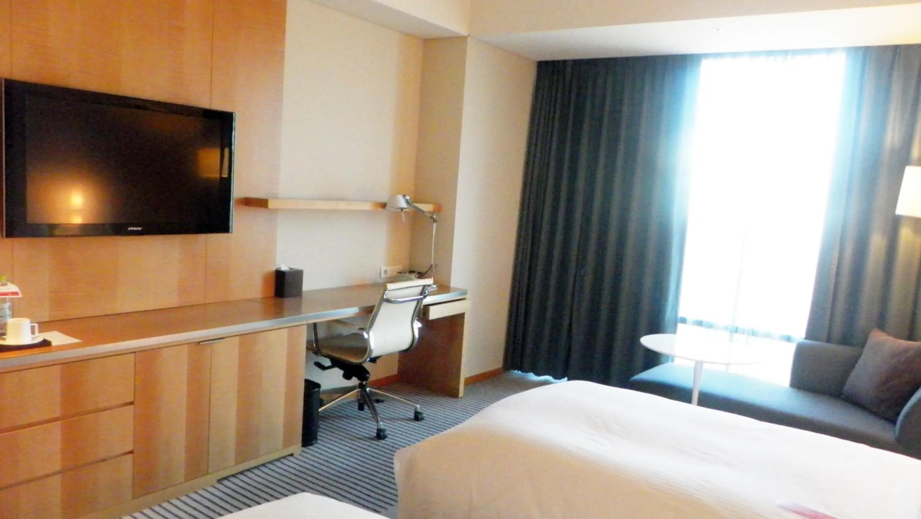 TV and multimedia, Bed in Ramada Plaza by Wyndham Suwon