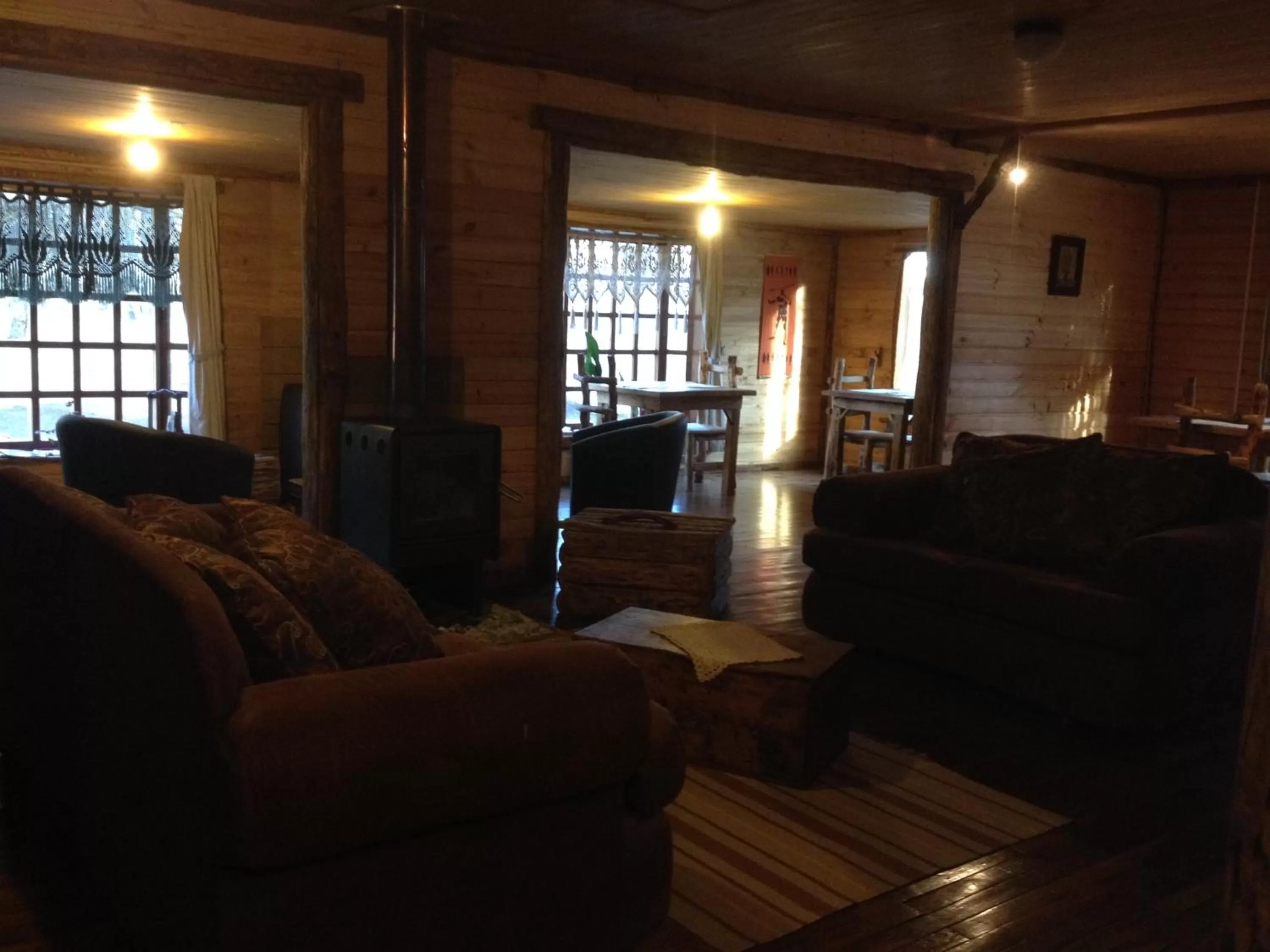 Seating area in La Casa Escondida