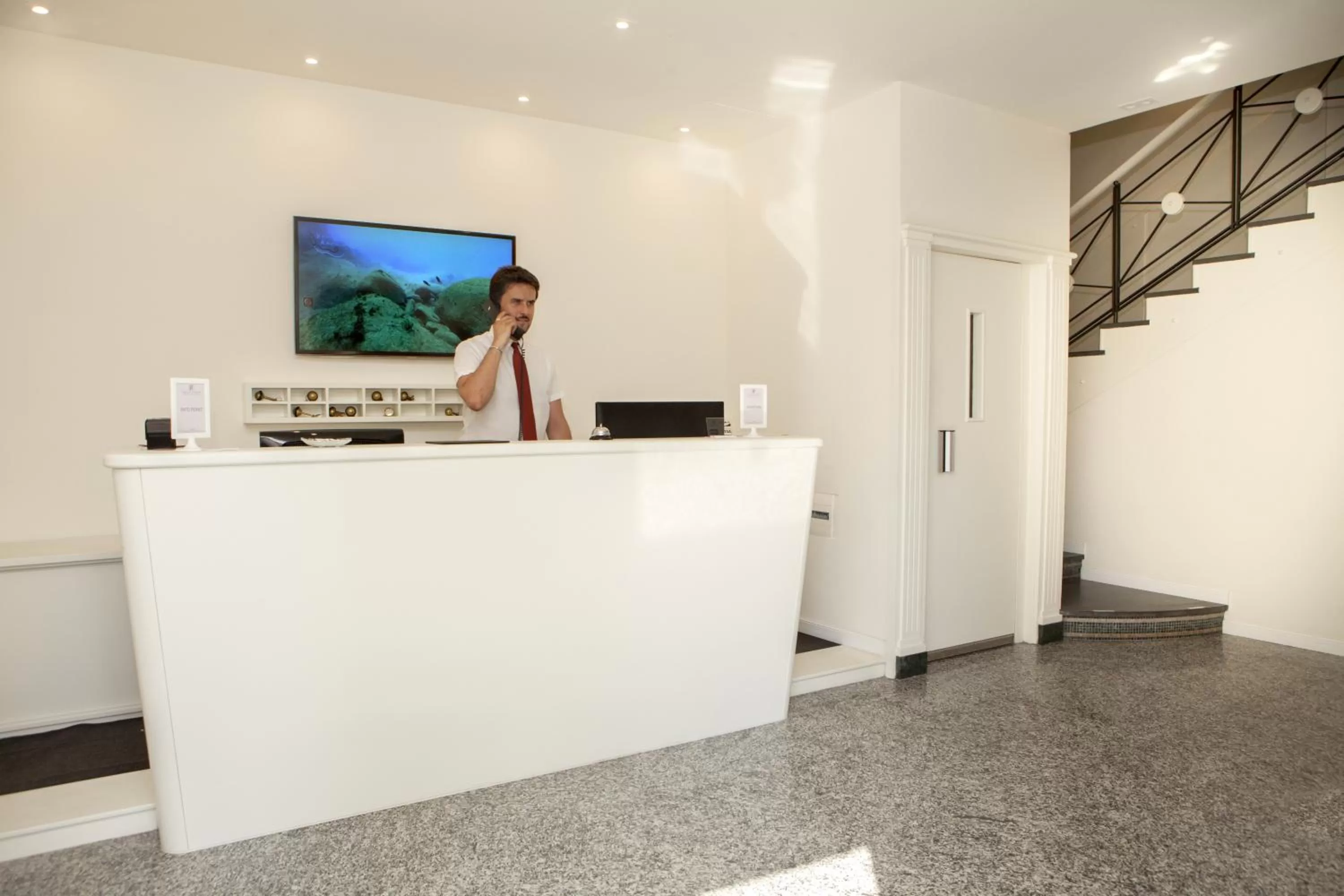 Lobby or reception in Hotel Herculaneum