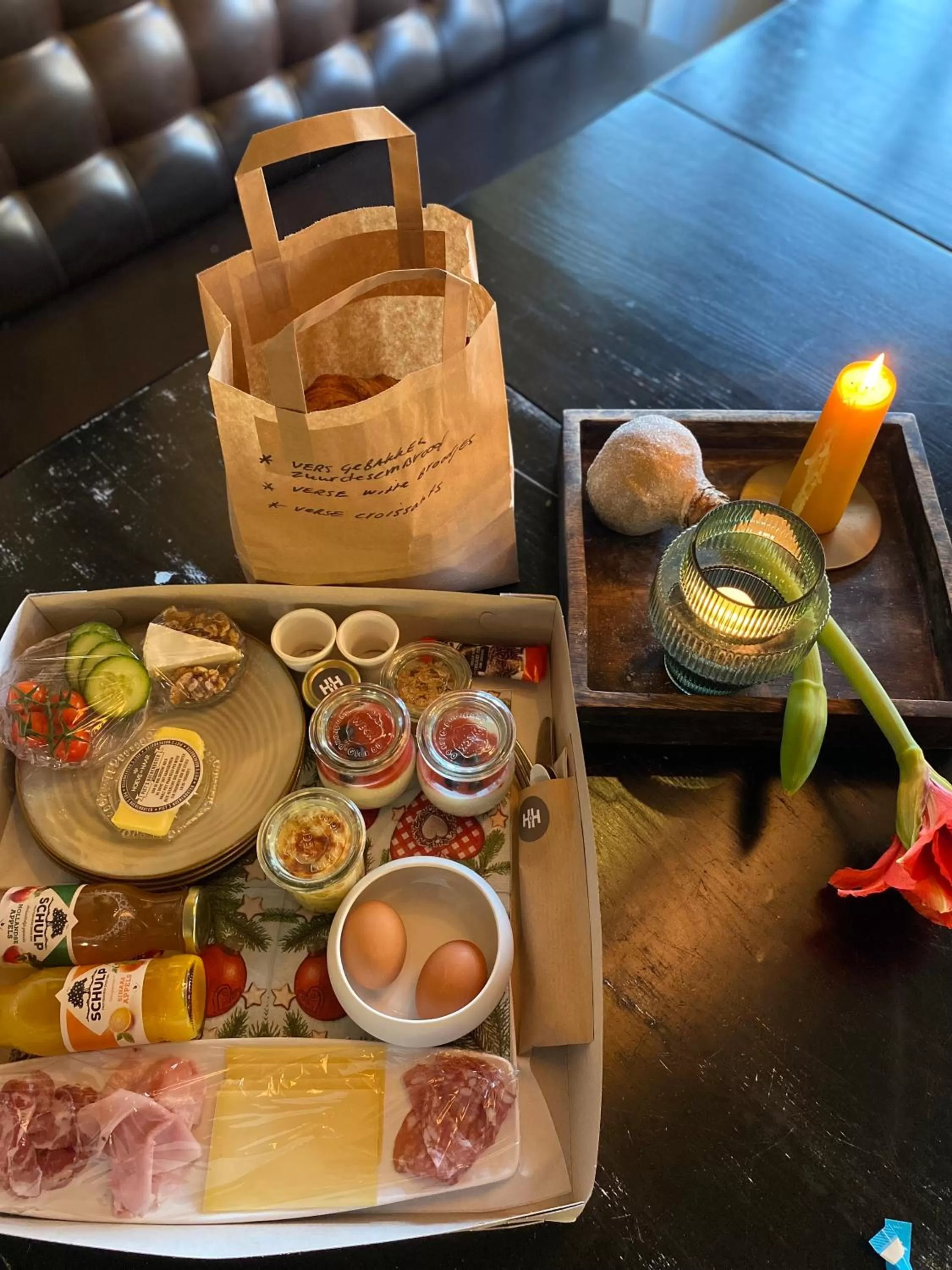 Food and drinks in B&B Hoeve de Haar