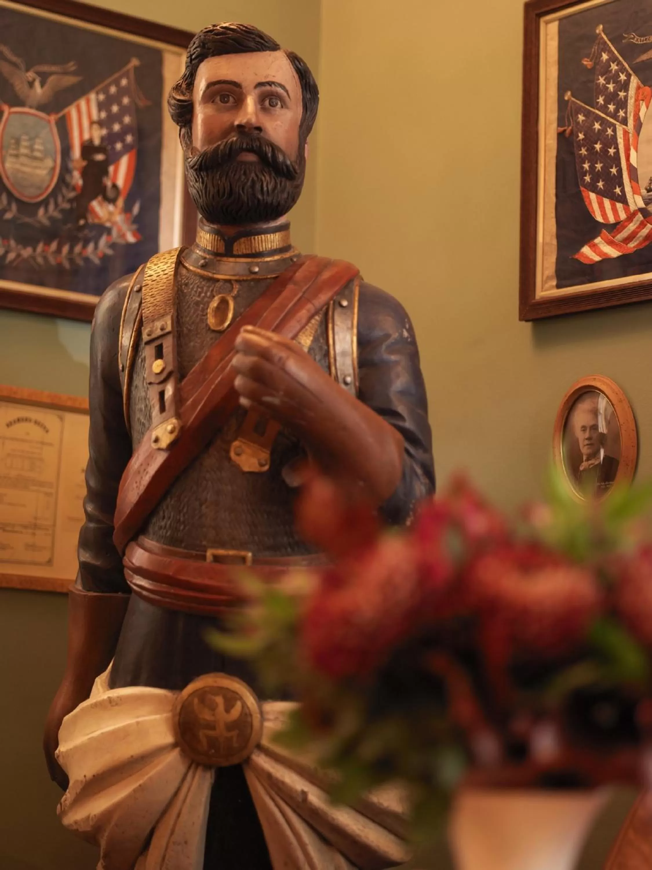 Decorative detail in Victory Apartments