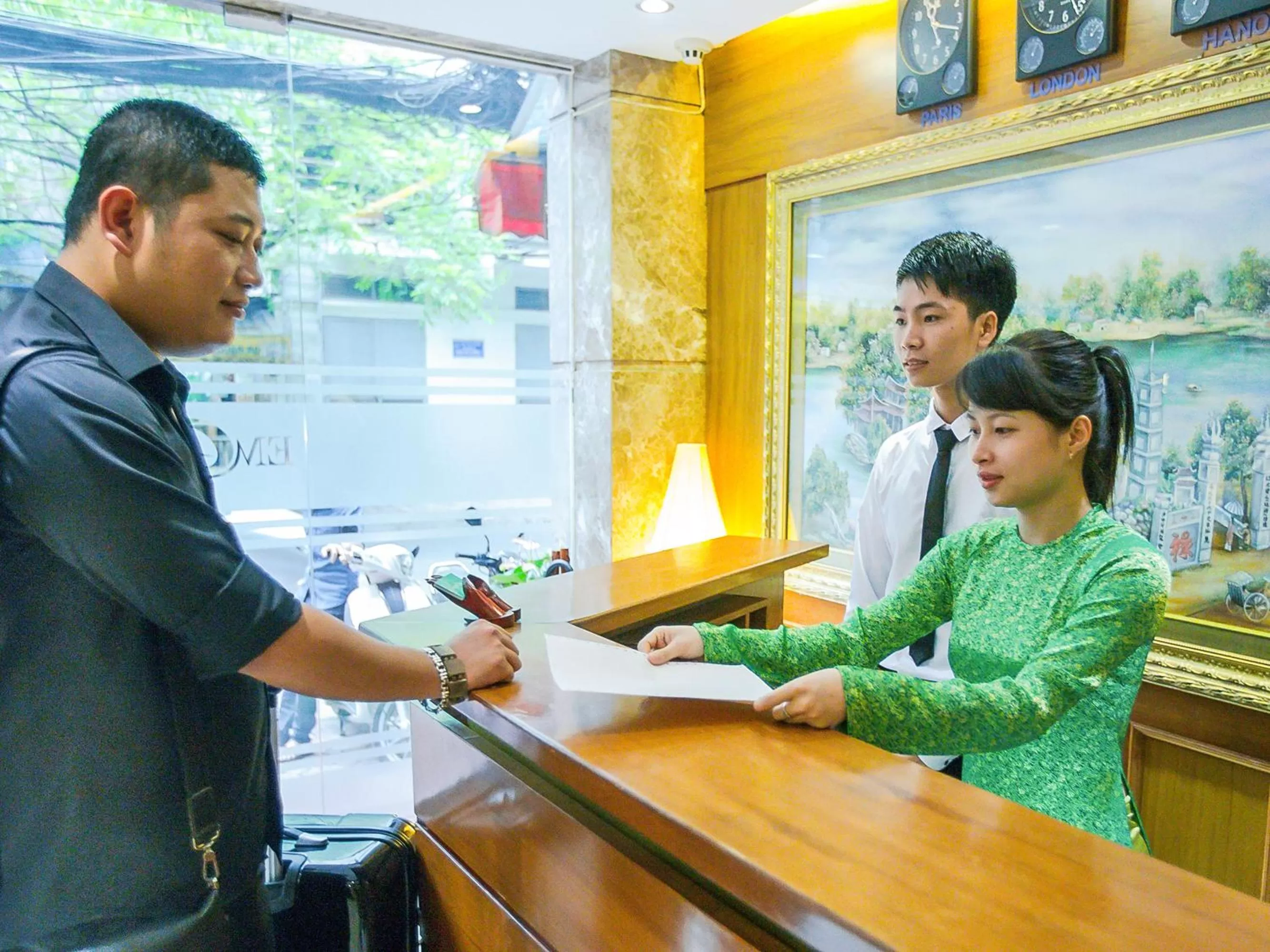 Staff in Emerald Boutique Hotel
