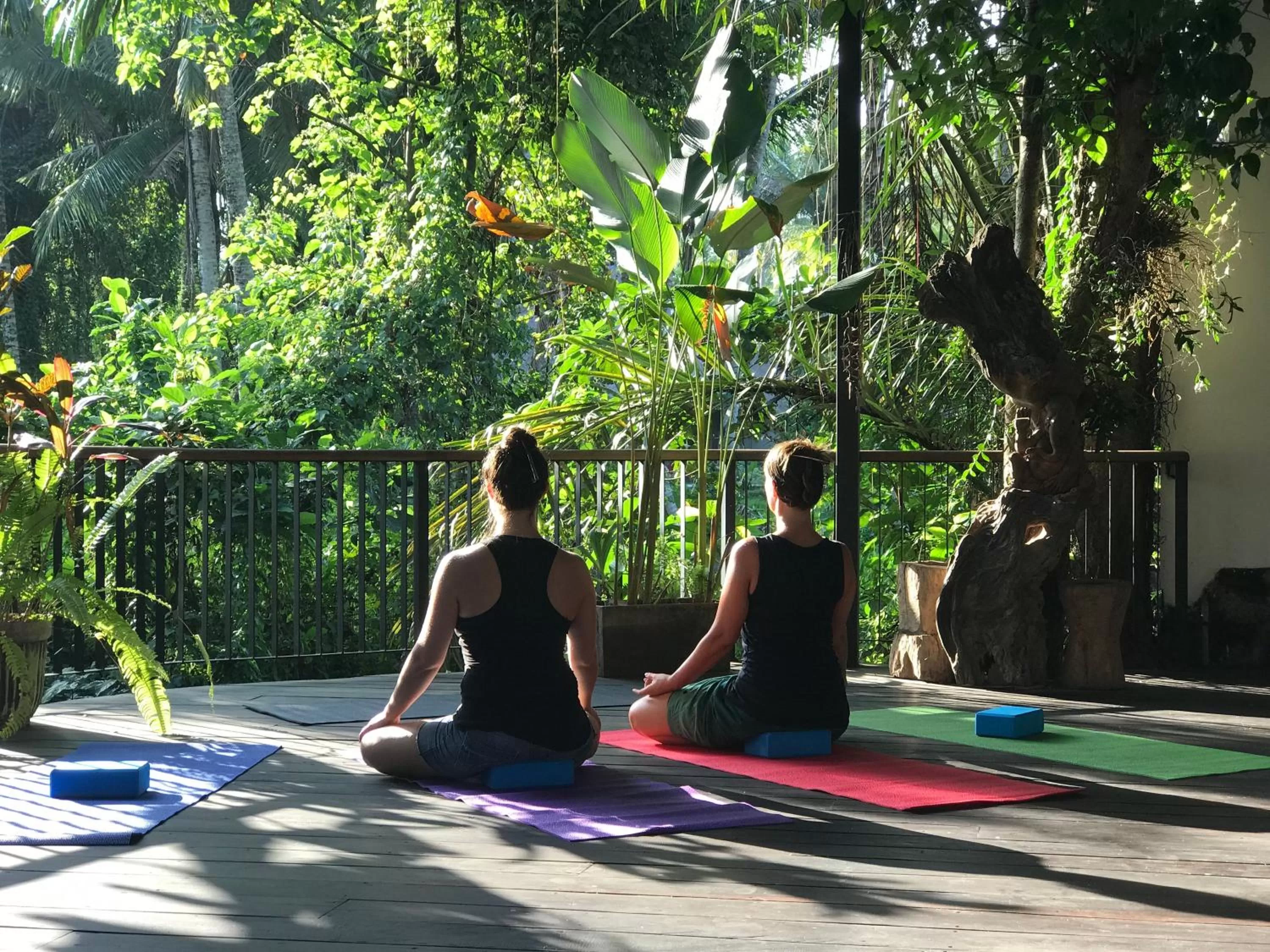 Garden view in Surya Kembar Villas