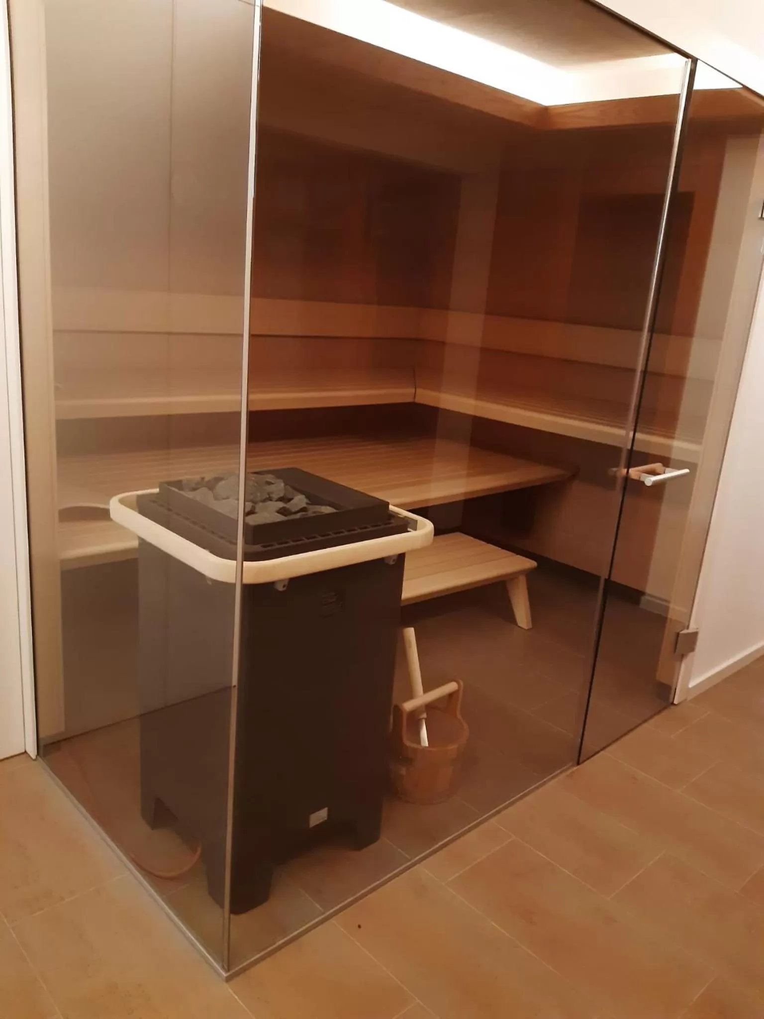 Sauna in Gästehaus Becher