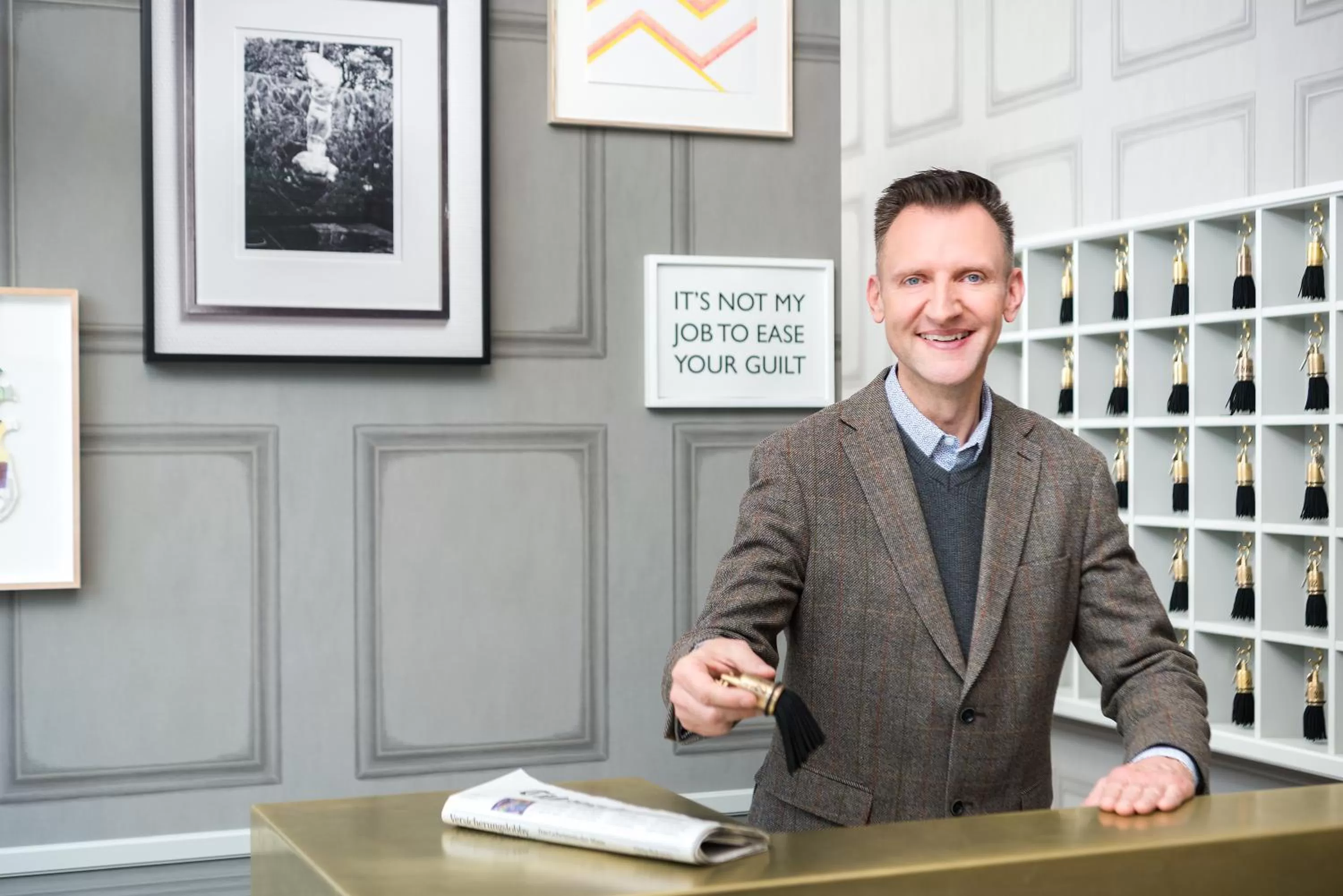 Lobby or reception in Boutique & Art Hotel Helvetia