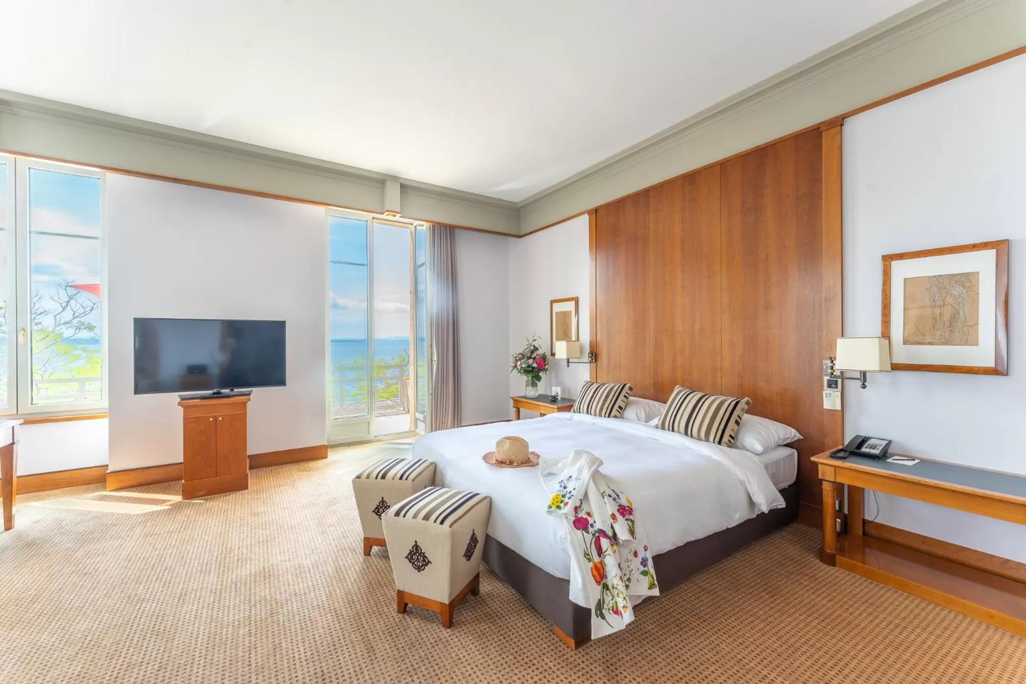 Bed in Beau Rivage Hotel