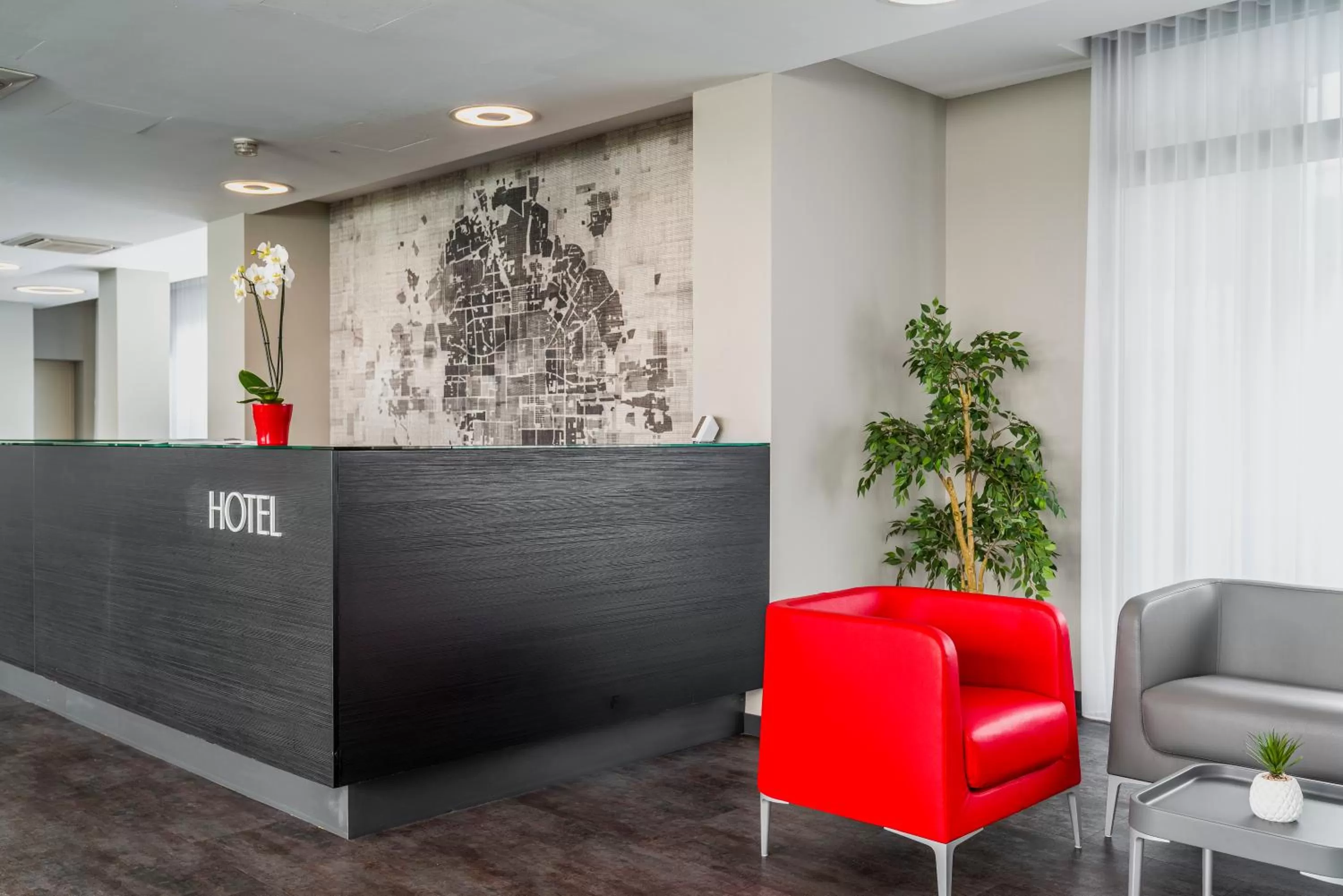 Lobby or reception in Fasthotel Linate