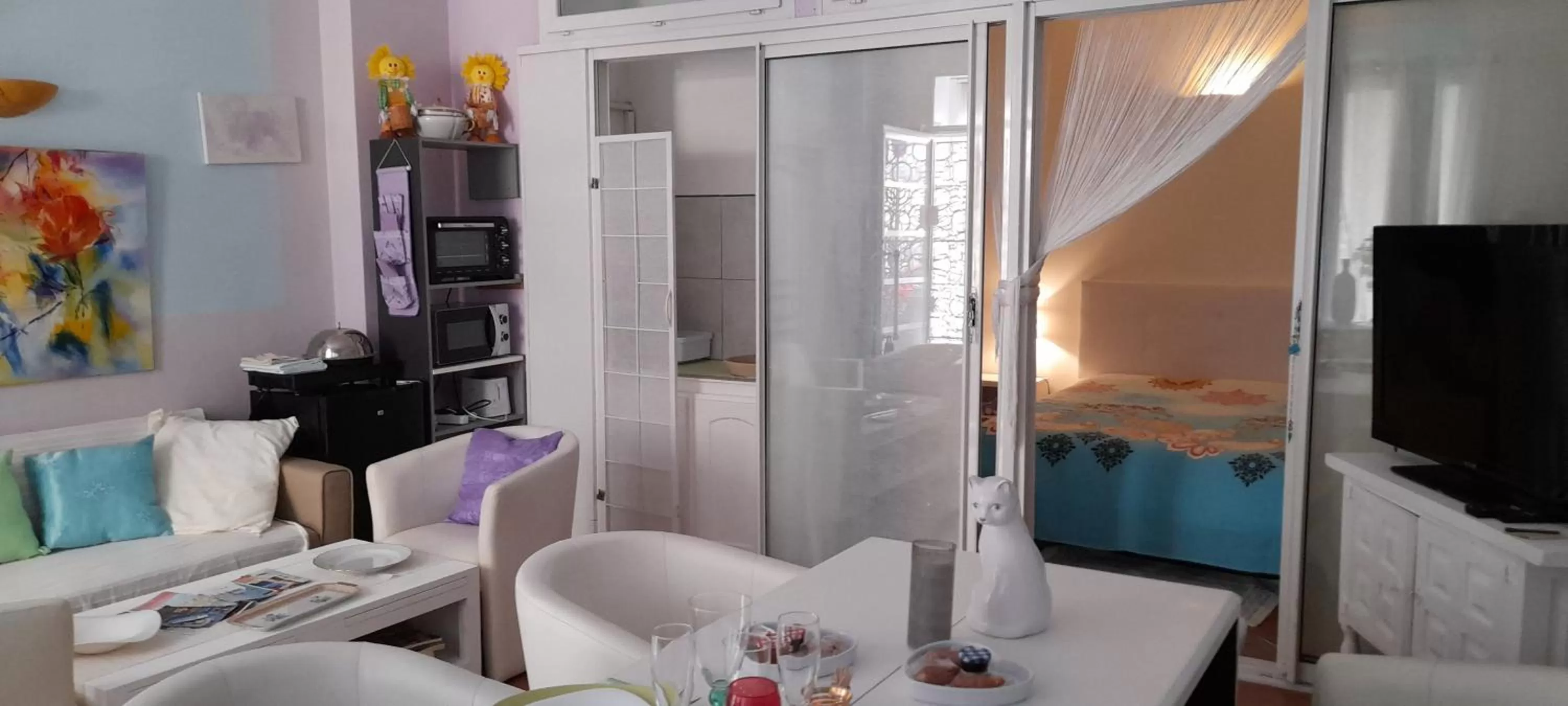 Bathroom in HARMONIA Annie BEAU 2 Pieces Atypique 200 m à pied plage, mer, Promenade des anglais,